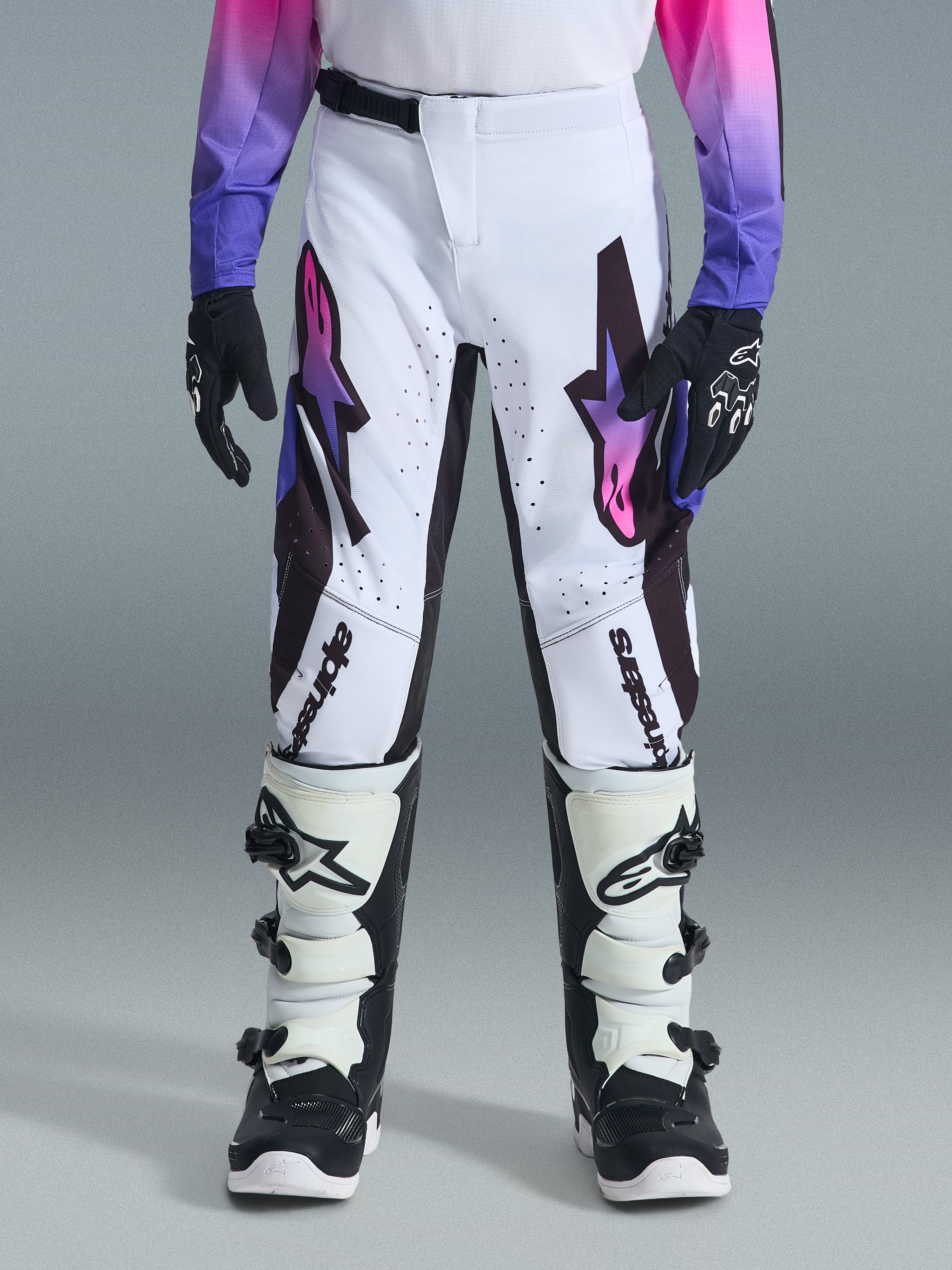 2026 Youth Supertech Vista Pants - White MOTOCROSS Pants