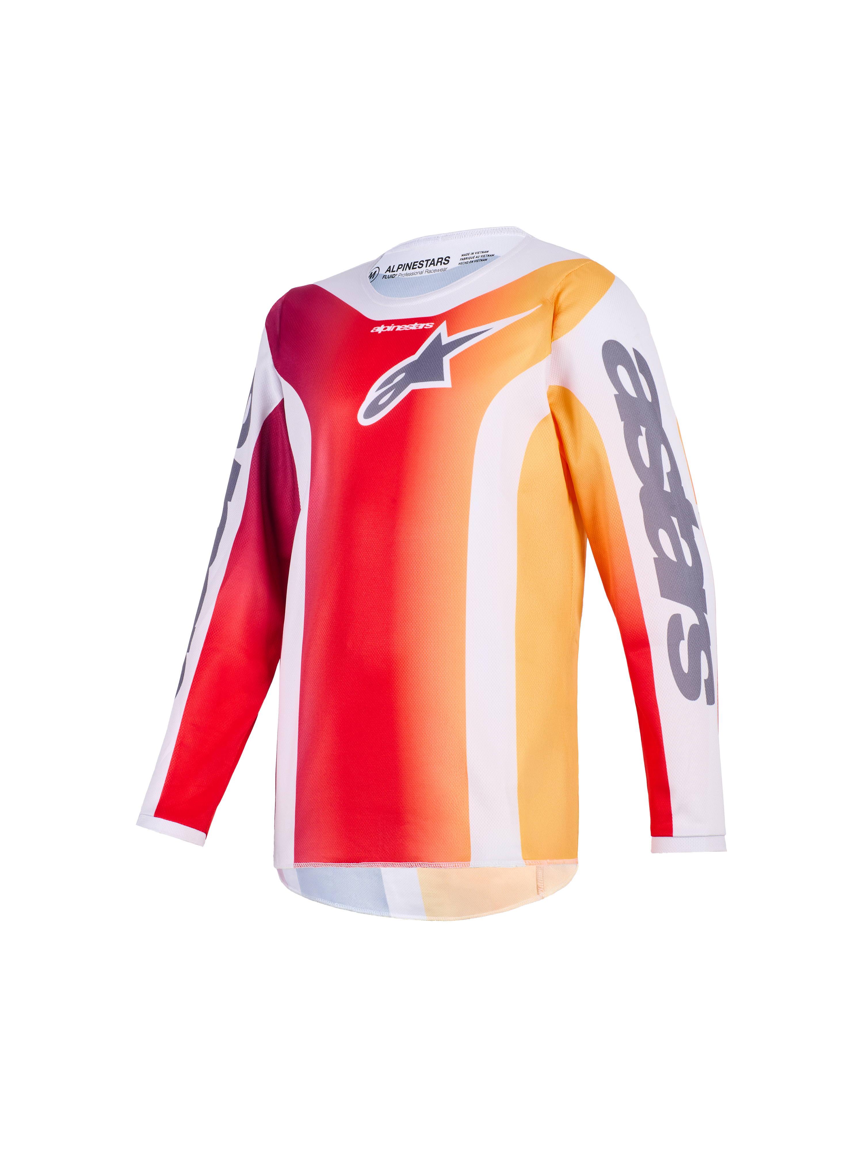 2026 Youth Fluid Portl - Red MX Jersey | Alpinestars®