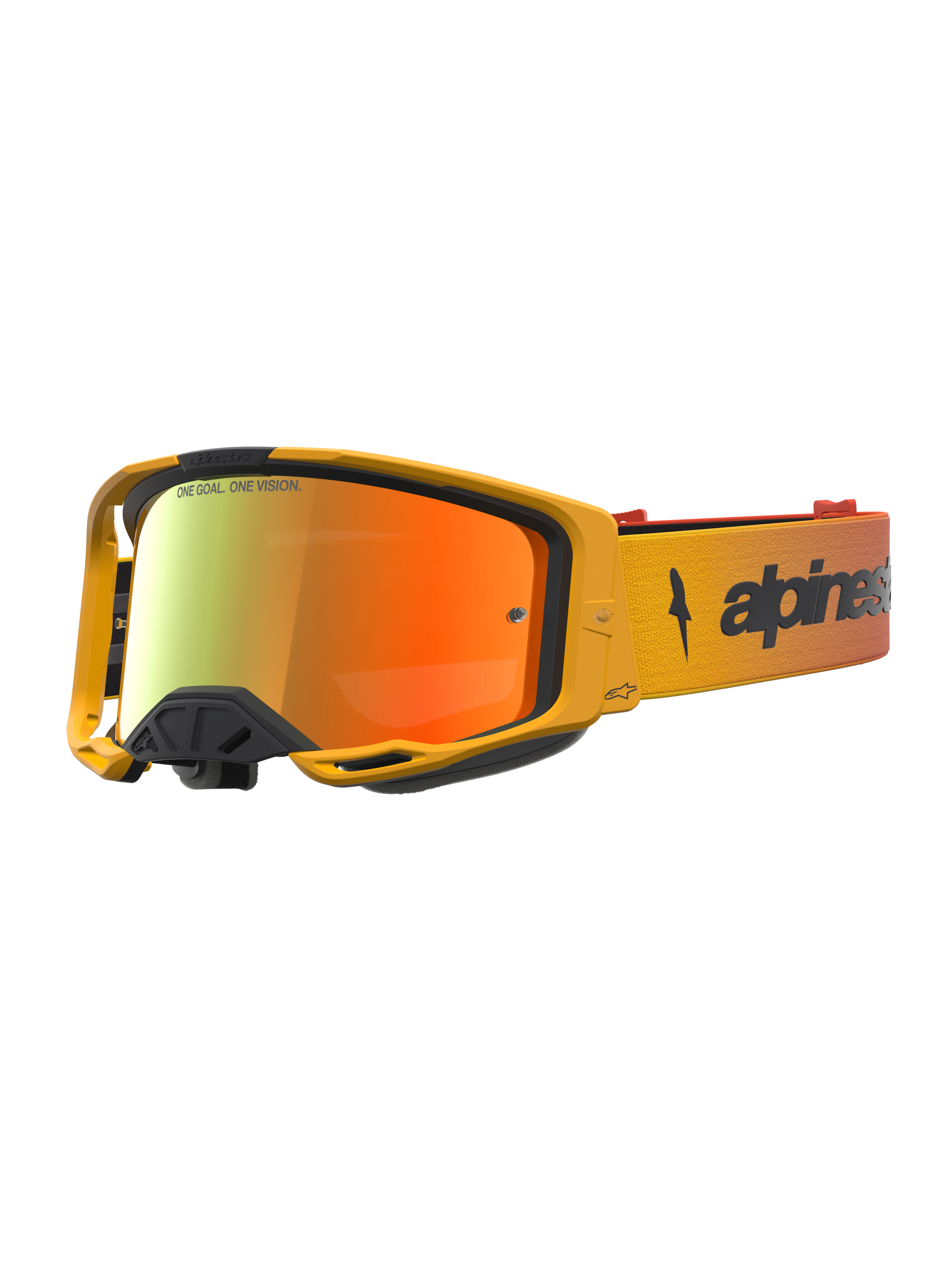 Vision 8 Amber Mirror - Red MX Goggles