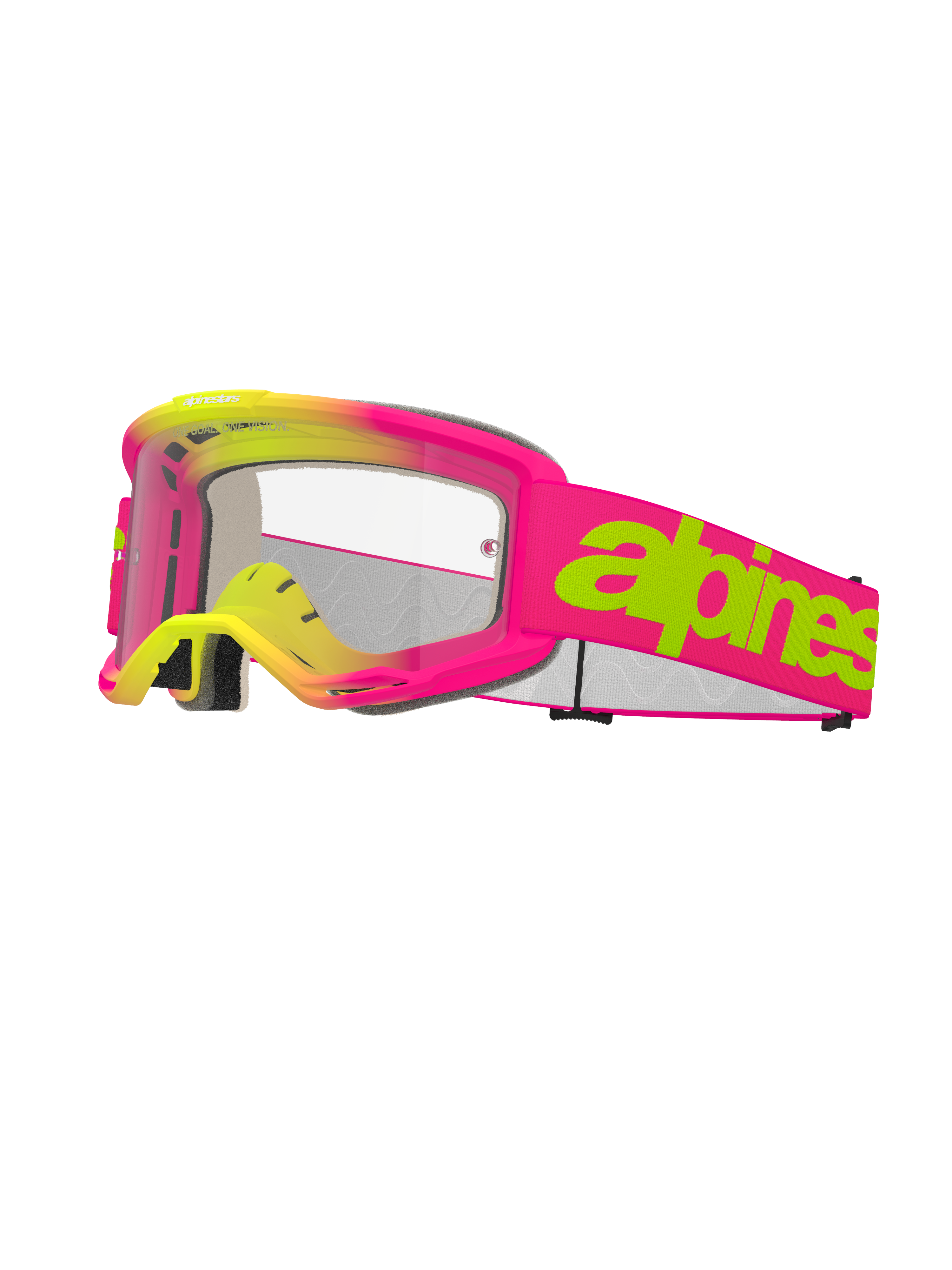 Vision 5 Wordmark - Pink MX Goggles | Alpinestars®