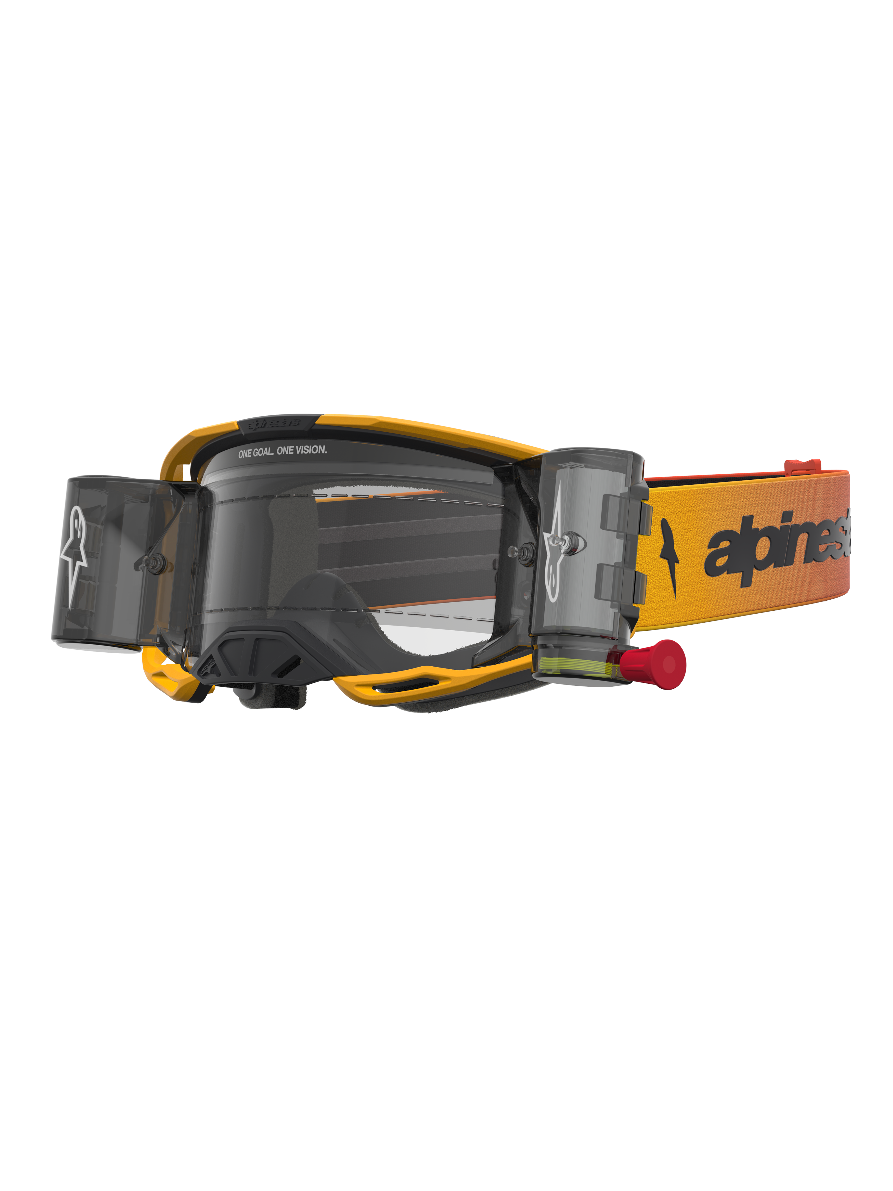 Vision 8 Amber Roll Off - Yellow MX Goggles