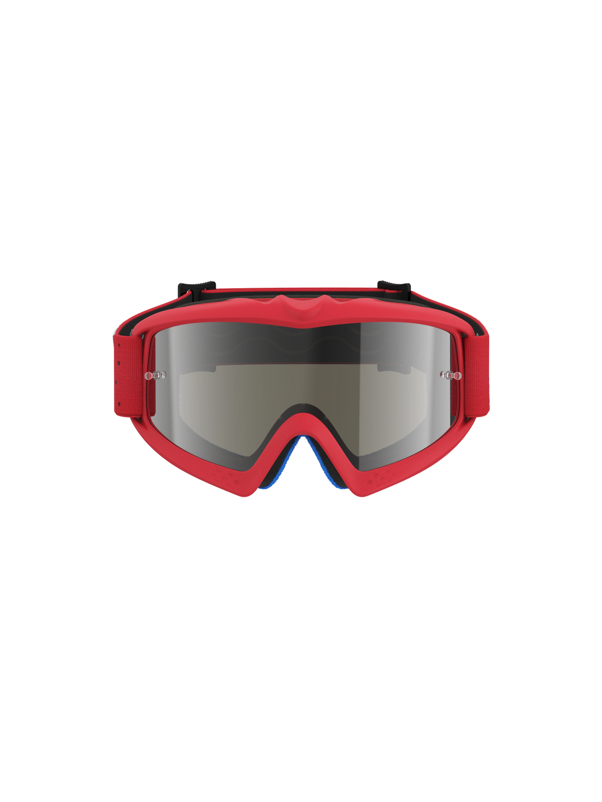 Alpinestars Vision Youth Vesta Goggles, Youth Motocross Goggles, Red Fluo and Mirror Silver, anti-fog lens with tear-off posts.
