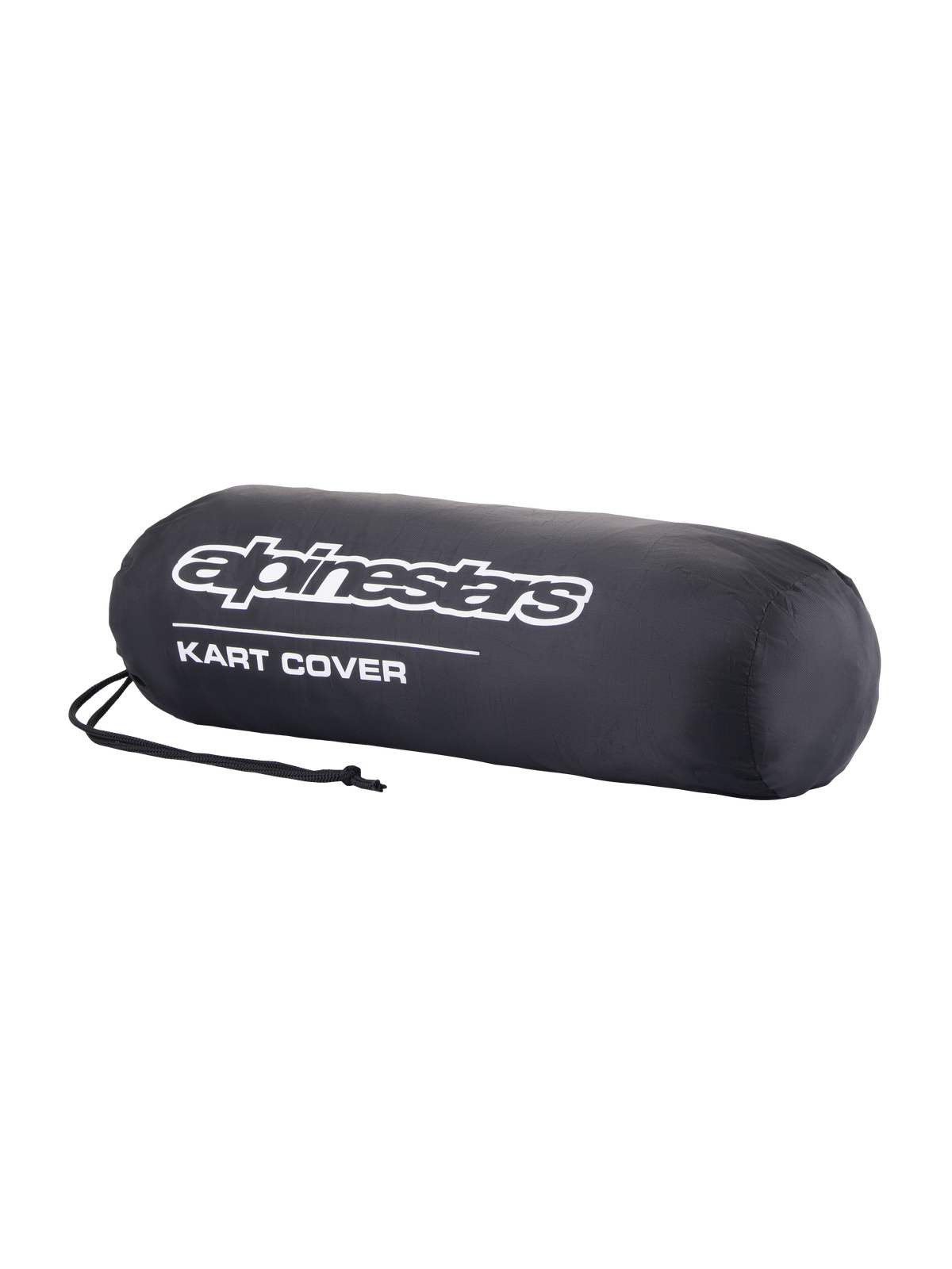 Alpinestars Kart Cover, black go-kart cover with structured fit, elasticated edge and drawstring closure for paddock protection from dust and rain