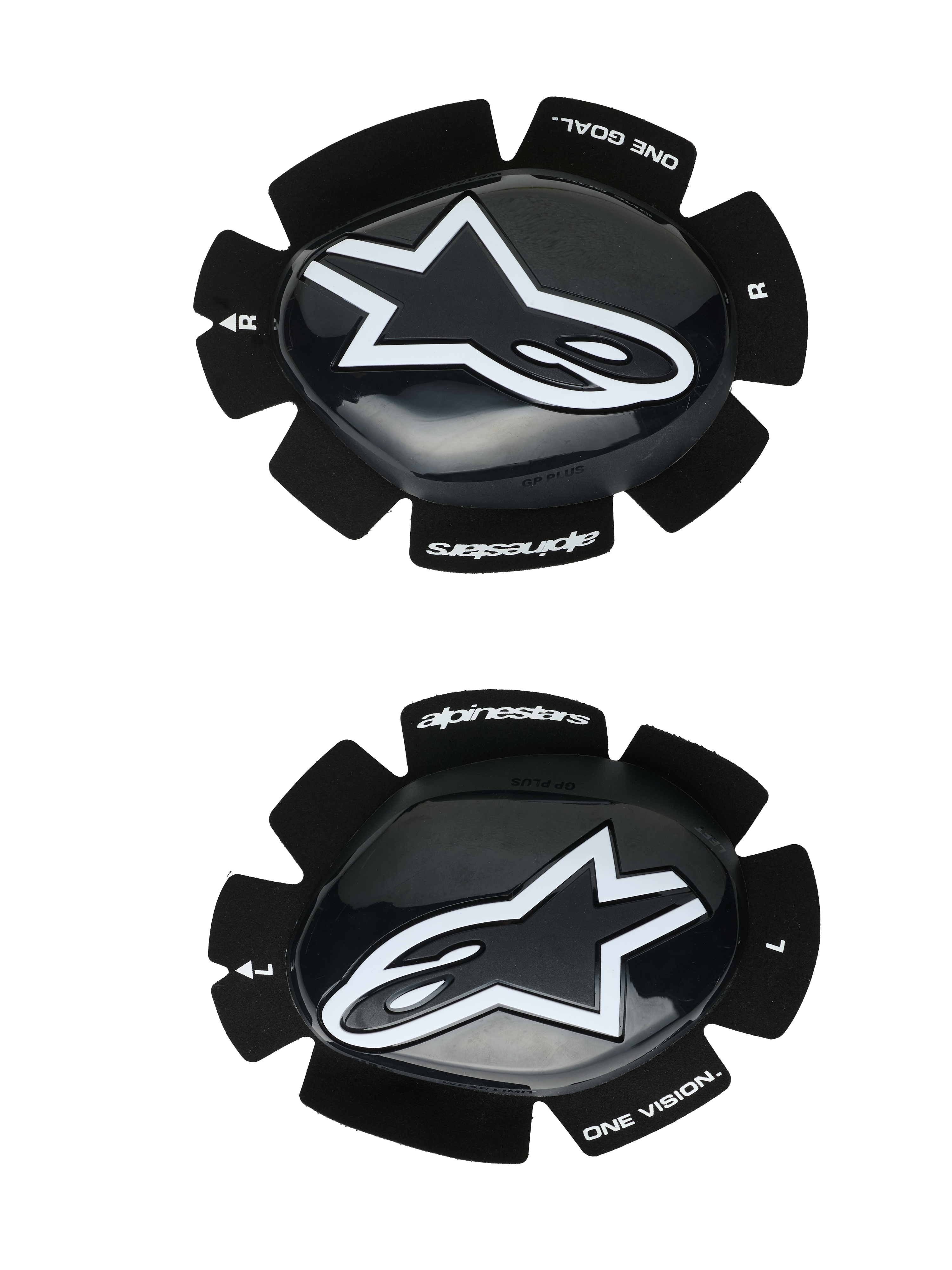 GP Plus - Black Motorcycle Knee Sliders | Alpinestars®