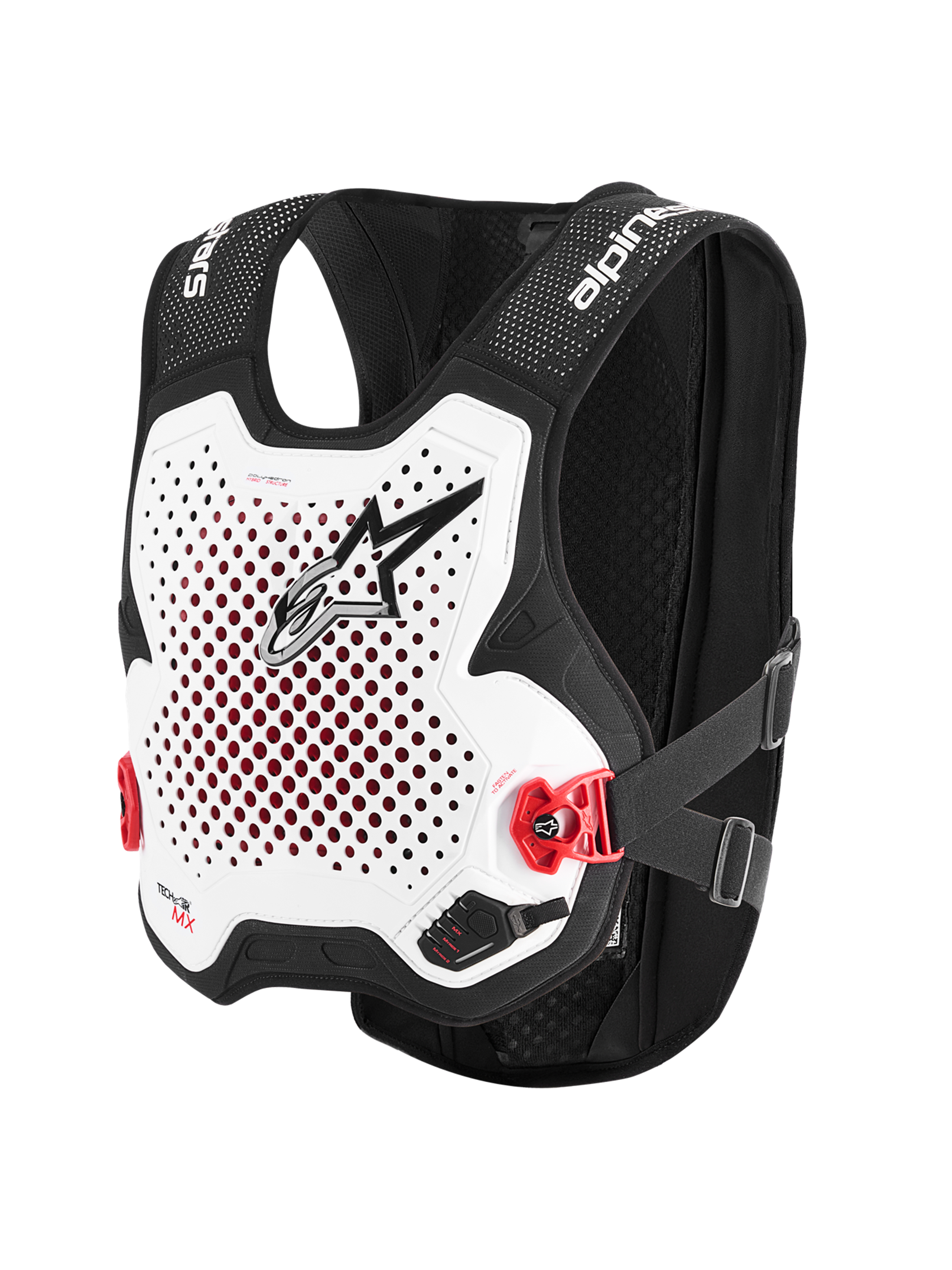 バイクウェア・装備 ALPINESTAR TECH AIR COMPATIBLE 1PC 48 Tech-Air® MX System - White MX Tech-Air Protectors | Alpinestars®