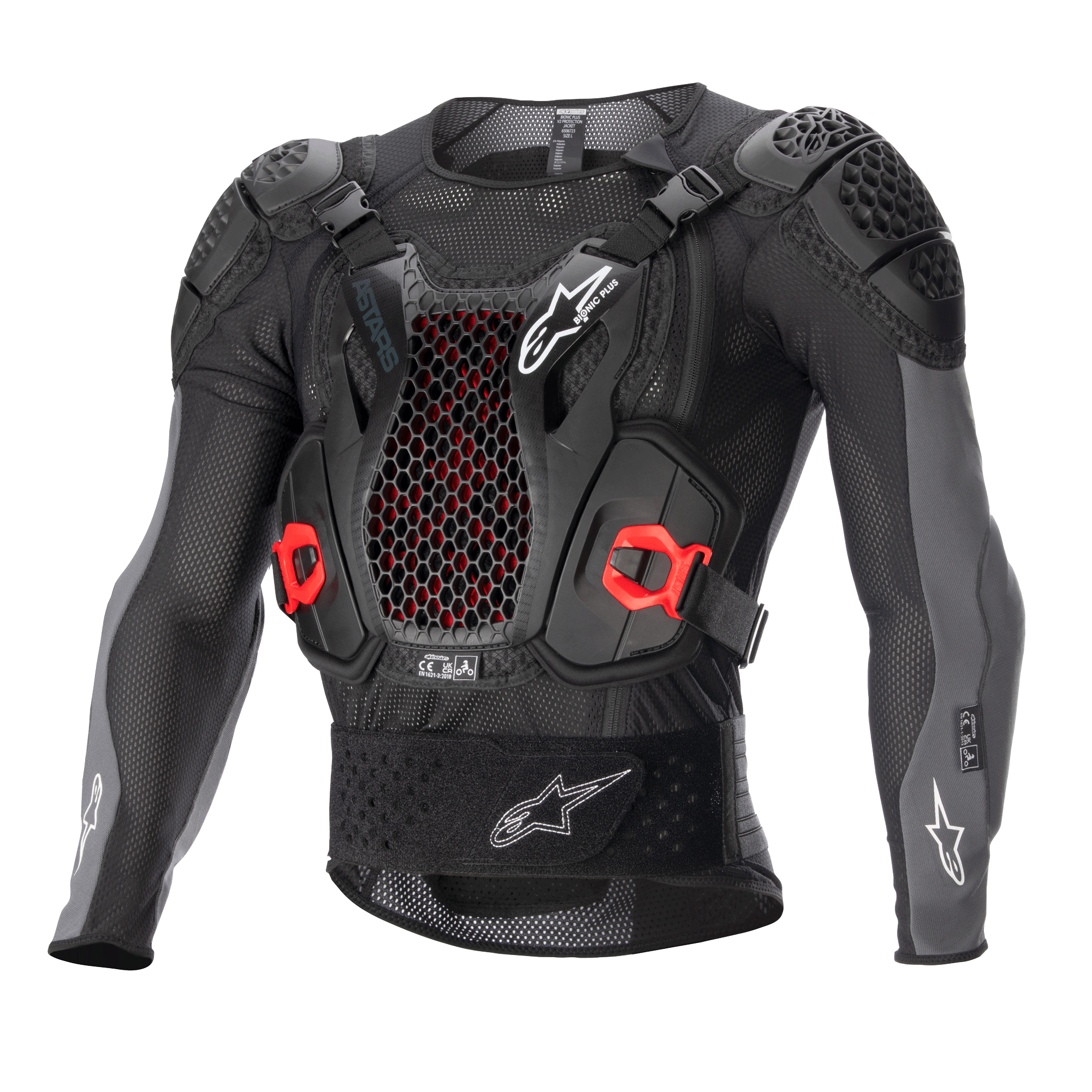 Bionic Plus V2 - Gray MX Protection Jacket | Alpinestars® Bionic Plus V2 - Gray MX Protection Jacket | Alpinestars®