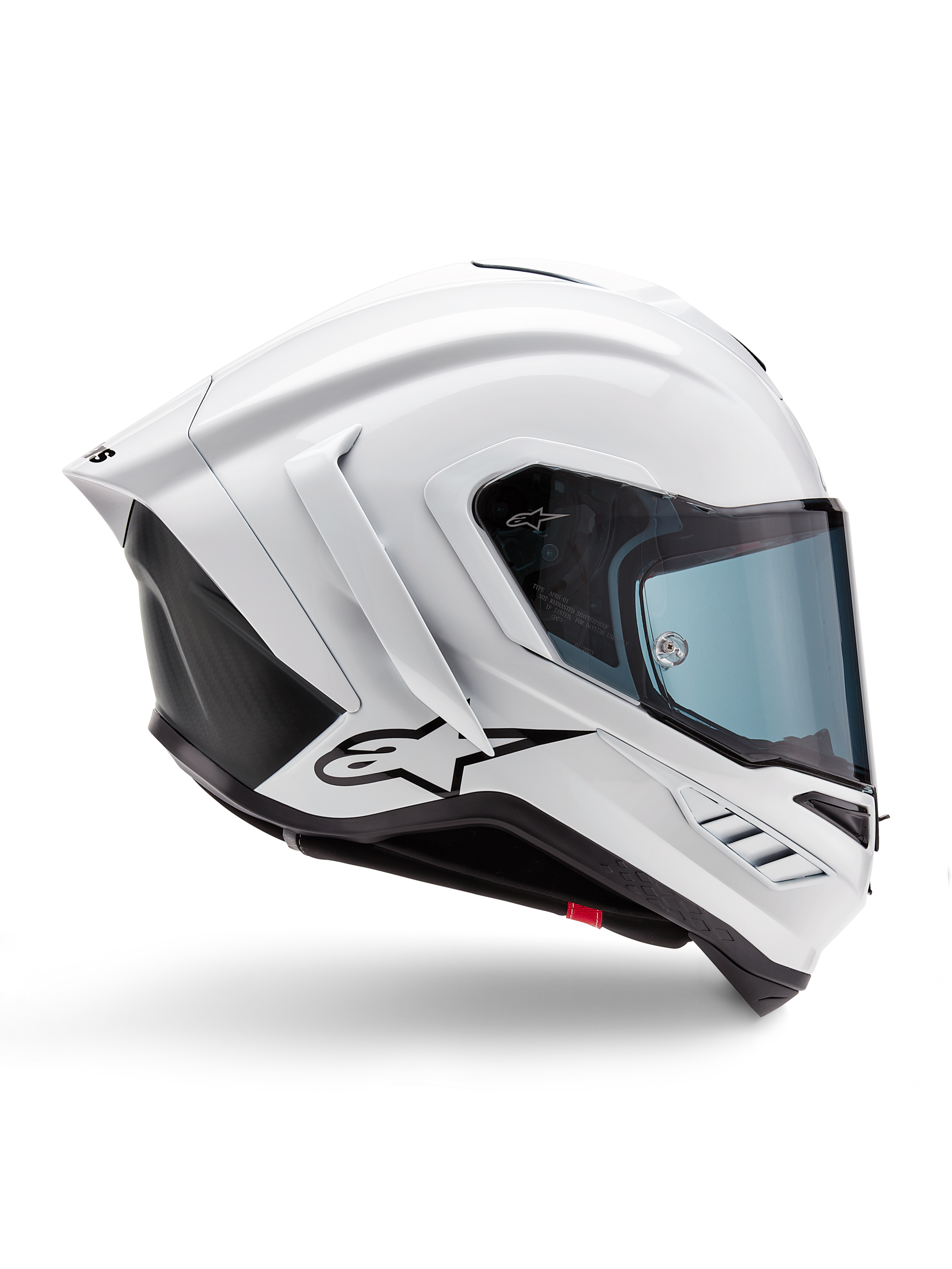 L / White Glossy Black Matt