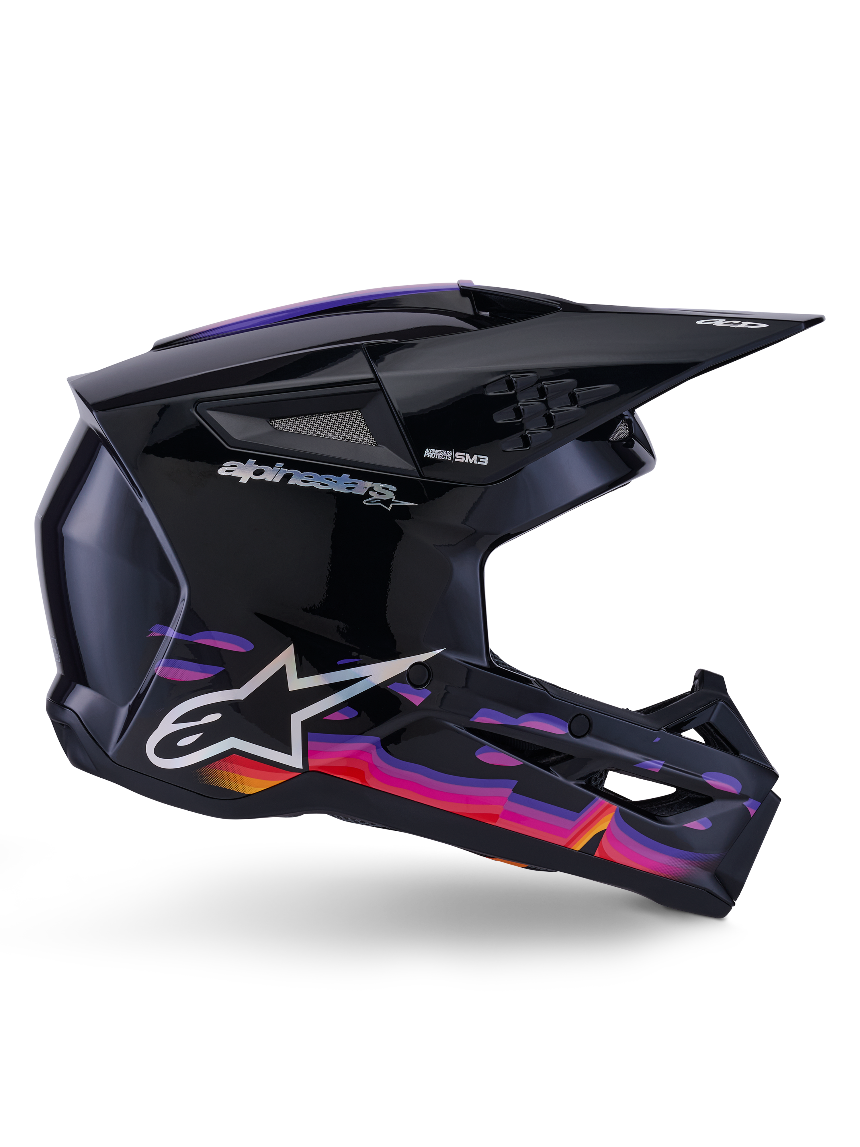 SM3 Force OCD - Black MX Helmet | Alpinestars®