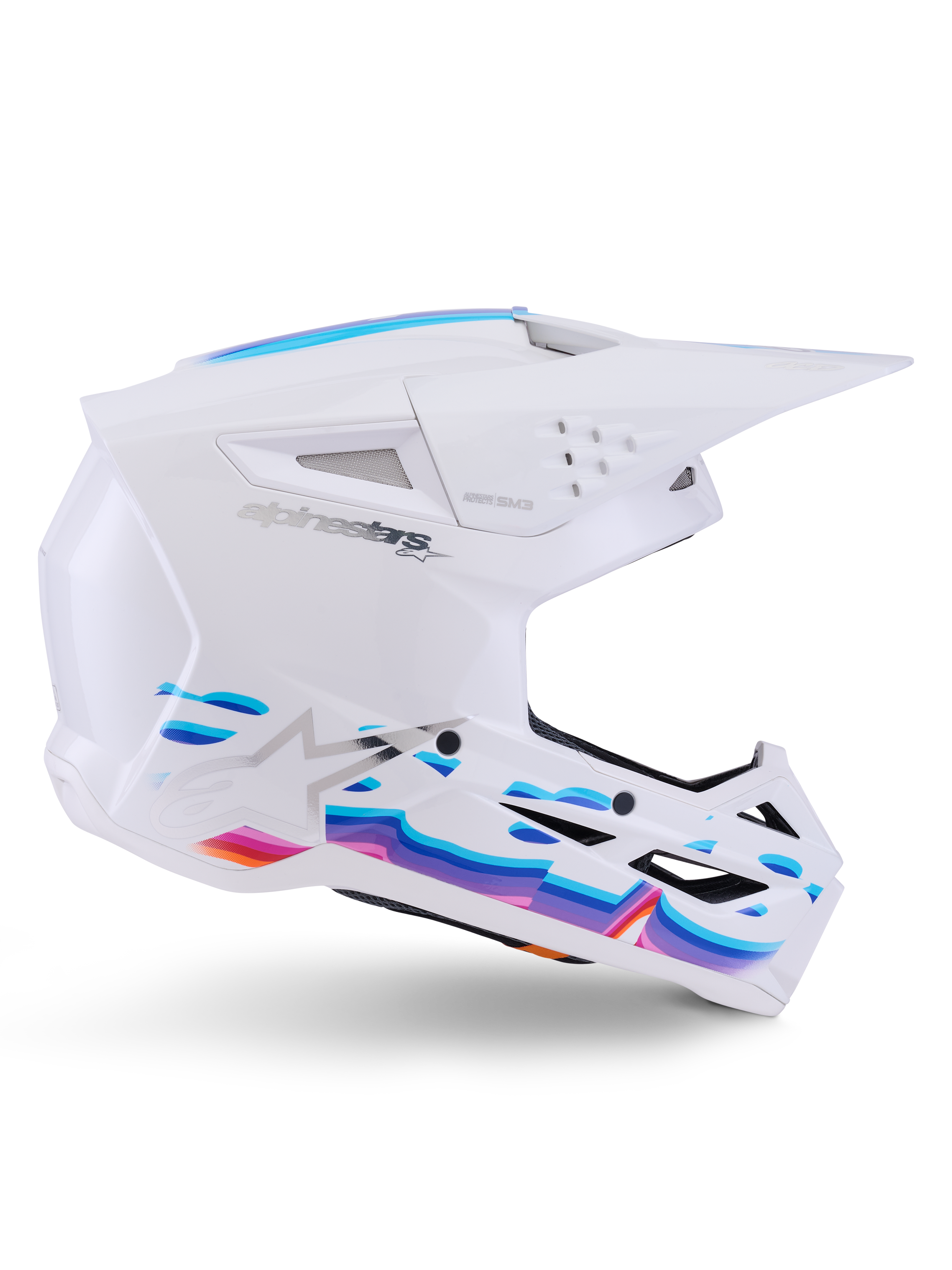 SM3 Force OCD - White MX Helmet | Alpinestars®