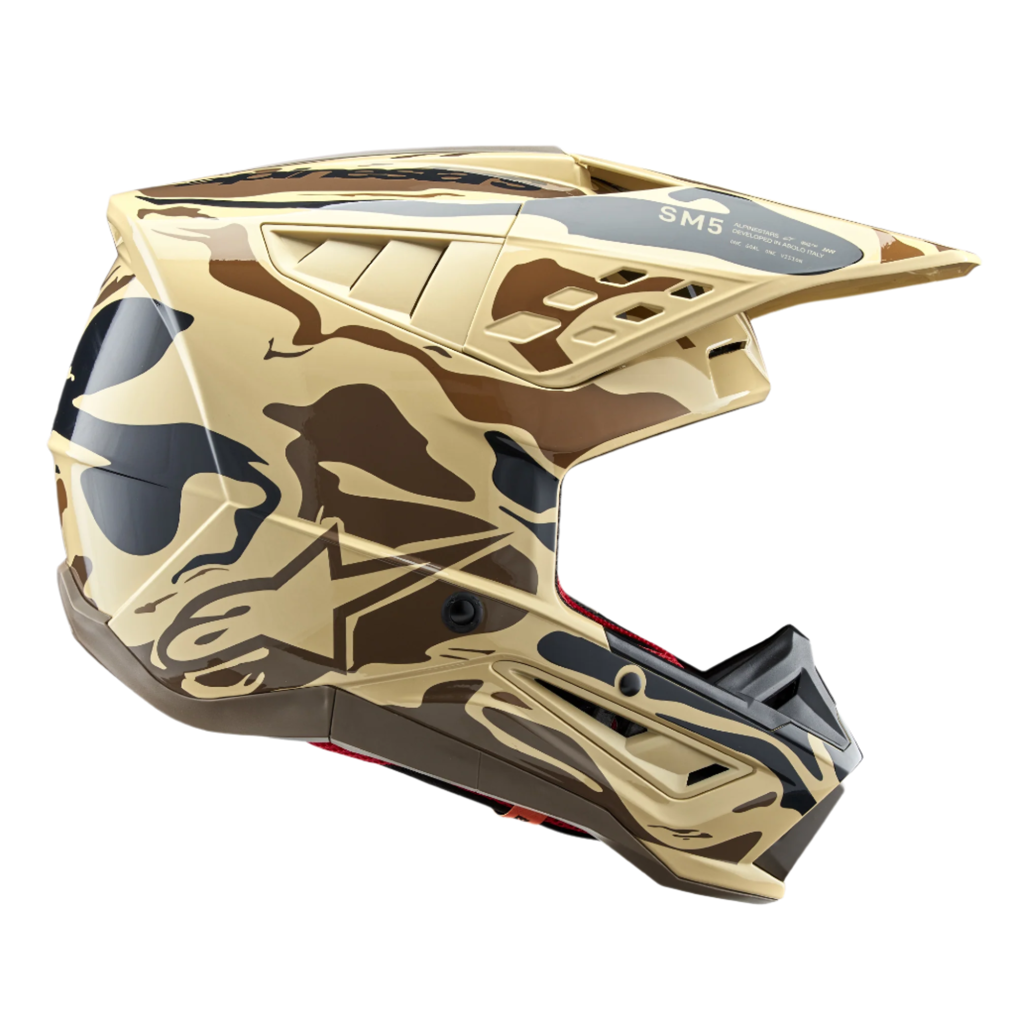 SM5 Mineral - Brown MX Helmet | Alpinestars®