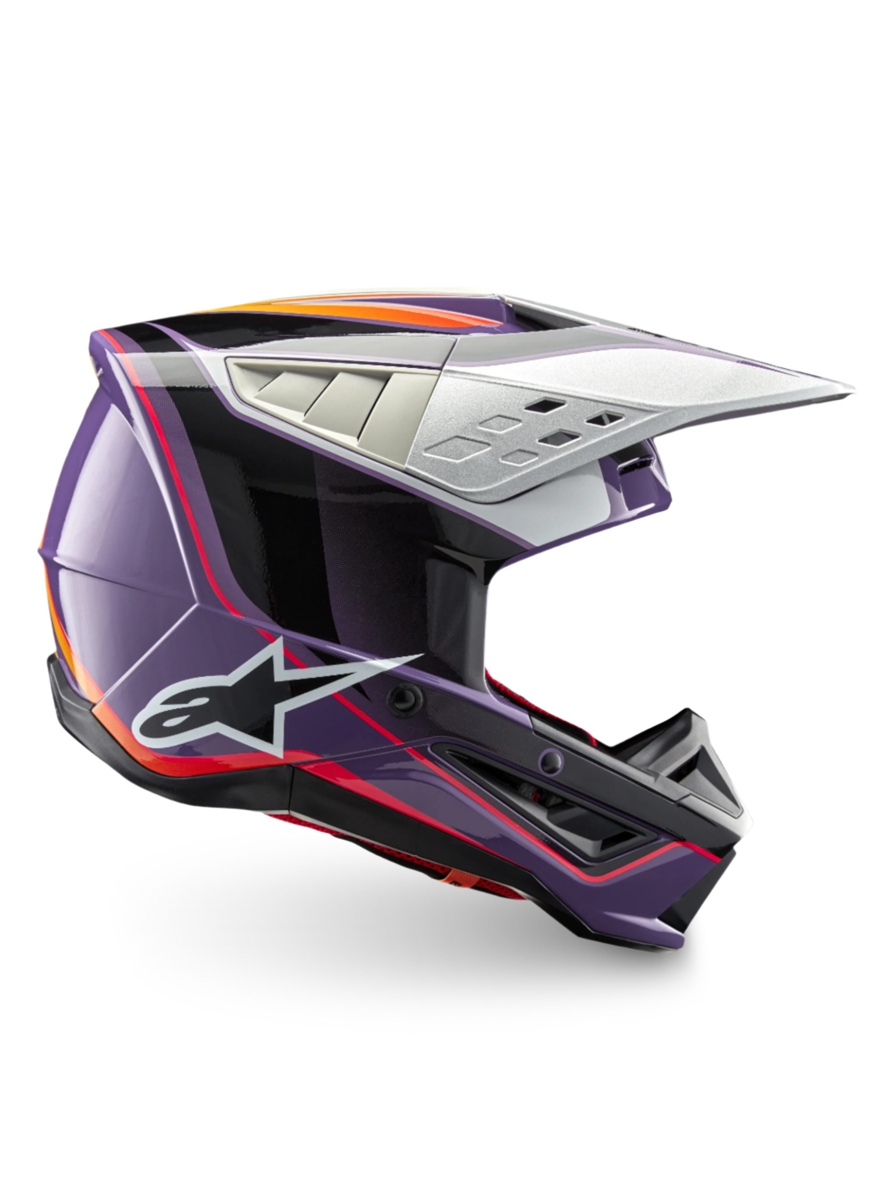 SM5 Sail - Violet Black MX Helmet | Alpinestars®