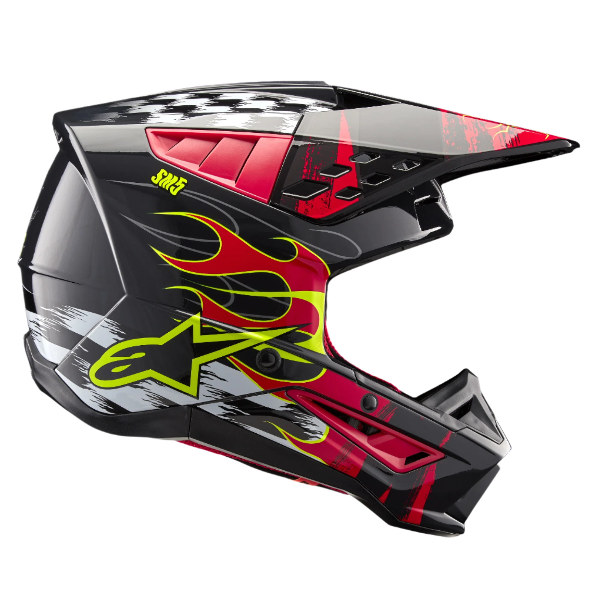 SM5 Rash - Gray MX Helmet | Alpinestars®