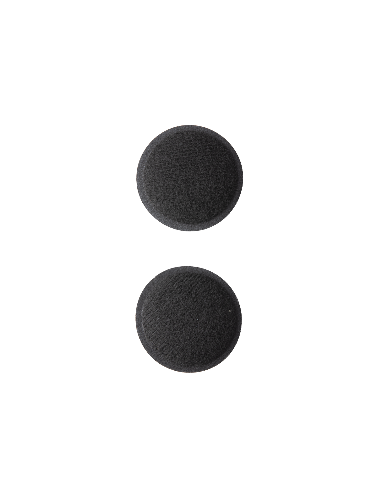Alpinestars S-M7 Ear Pads Set, Black replacement interior helmet pads, circular foam padding with soft synthetic fabric, designed for S-M7 motocross helmets, moisture-wicking material