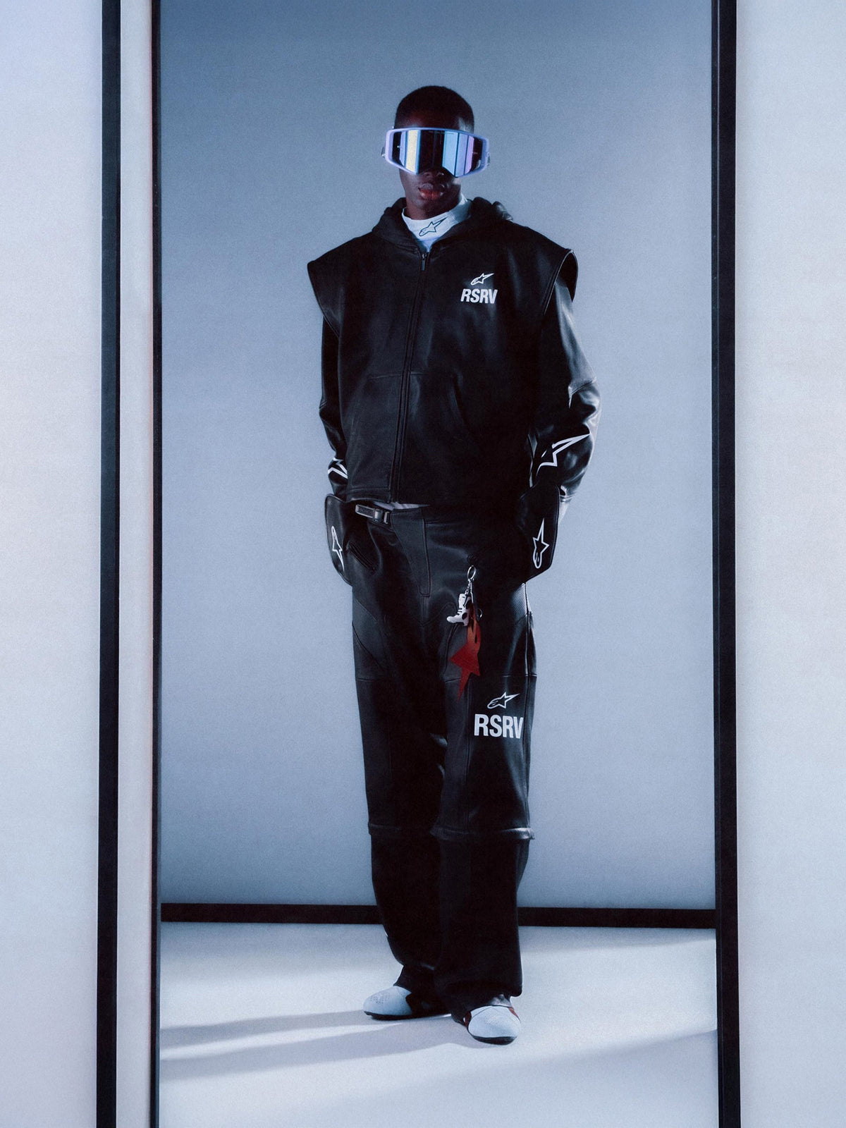 RSRV Axis Leather Hoodie