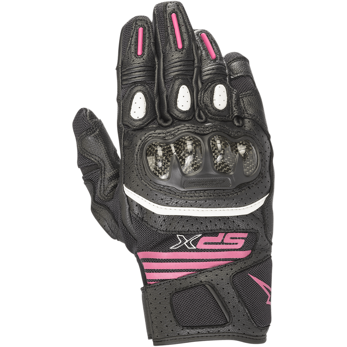 SPX Air Carbon V2 - Black Motorcycle Gloves | Alpinestars®