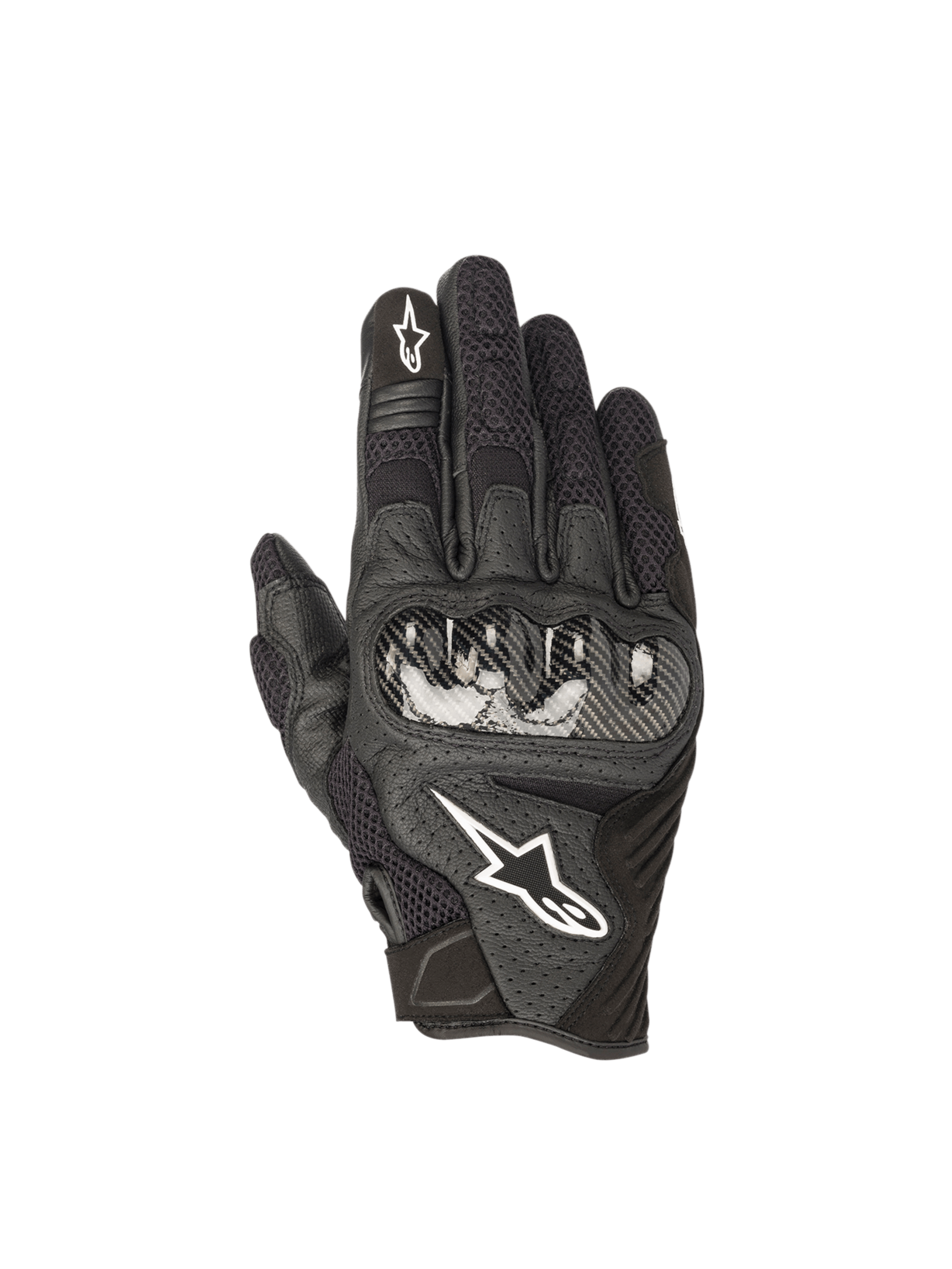 SMX-1 Air V2 - Black Motorcycle Gloves | Alpinestars®