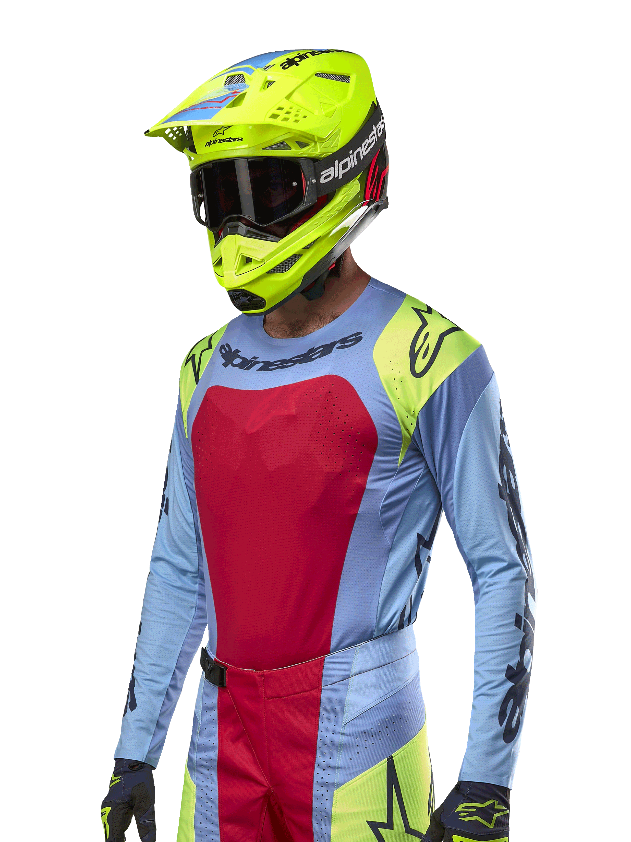 2024 Techstar Ocuri - Light Blue MX Jersey | Alpinestars® 2024 Techstar Ocuri - Light Blue MX Jersey | Alpinestars®
