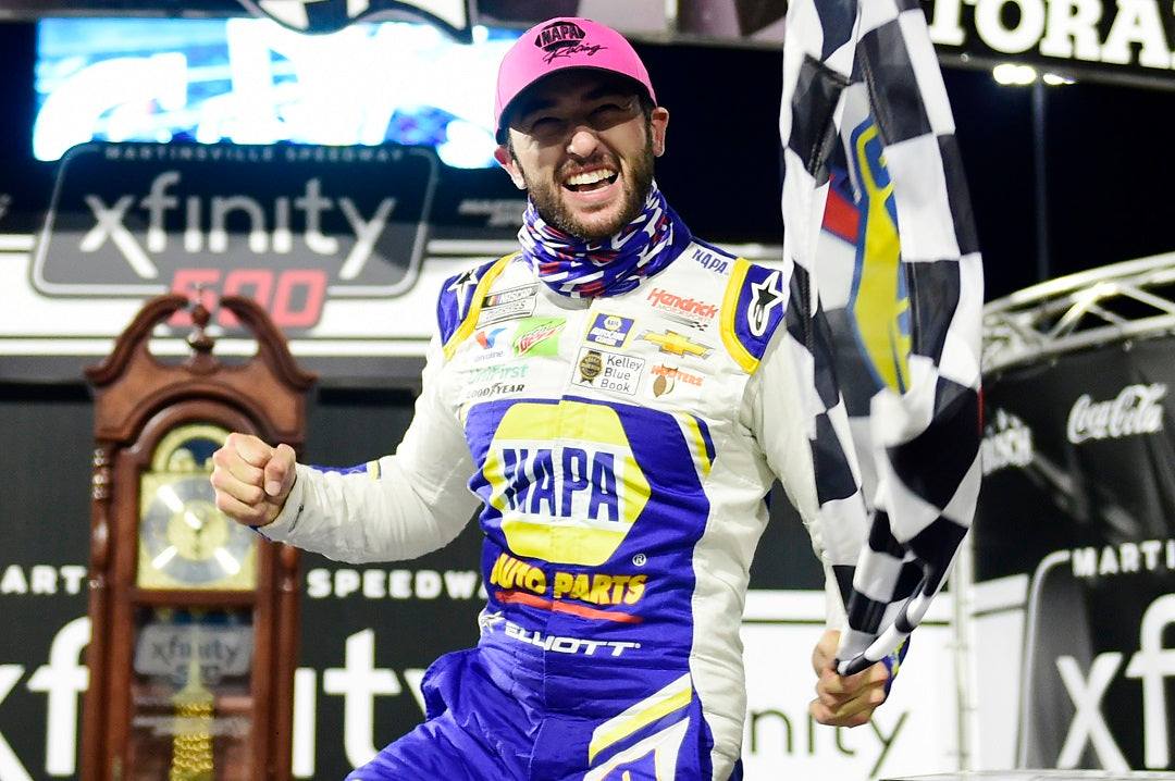 CHASE ELLIOTT STORMS TO NASCAR XFINITY 500 VICTORY AT MARTINSVILLE SPEEDWAY