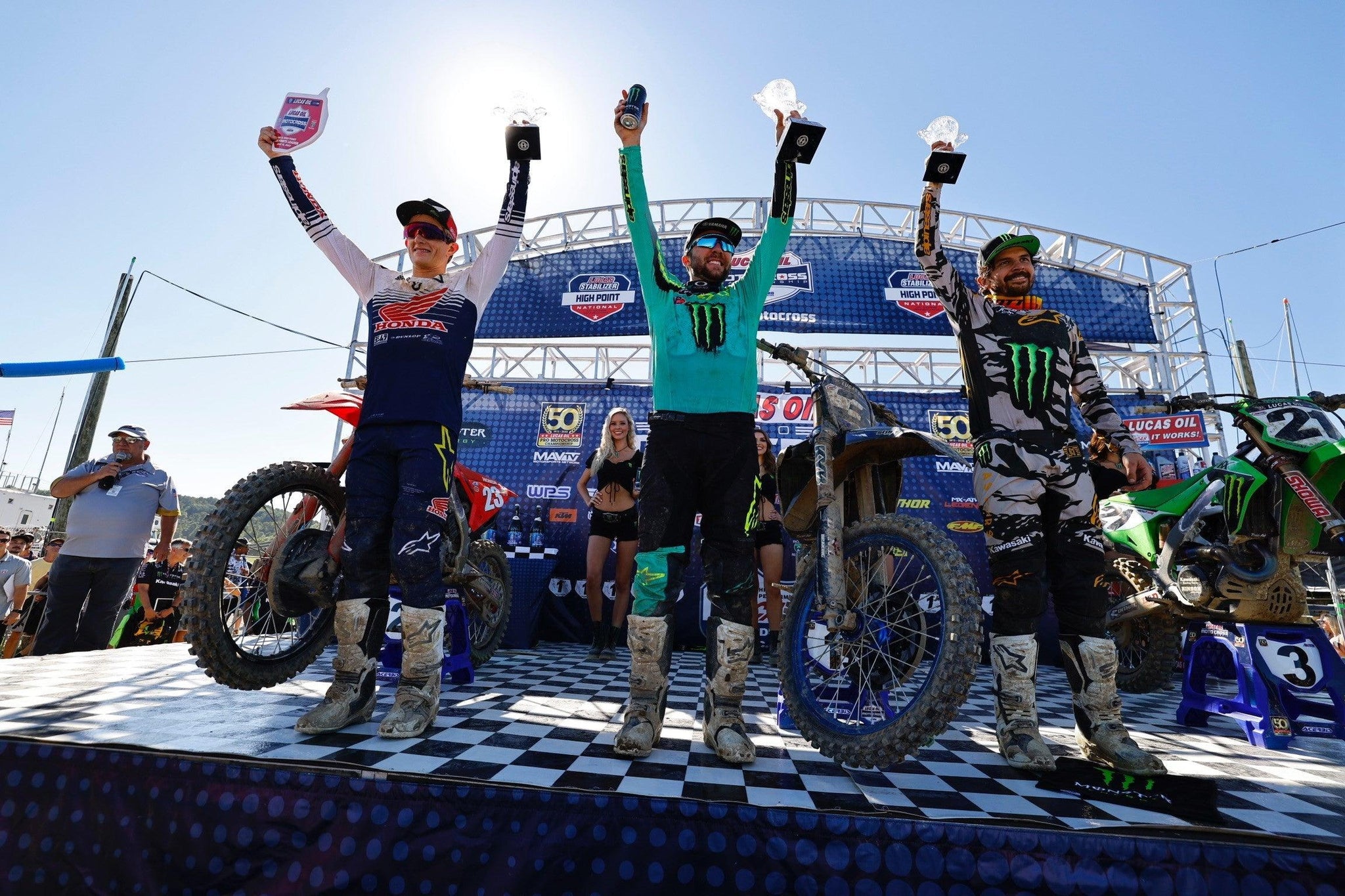 CHASE SEXTON AND ELI TOMAC WIN MOTOS AS ALPINESTARS SWEEP OVERALL AMA 450 PRO MOTOCROSS PODIUM AT HIGH POINT RACEWAY, PENNSYLVANIA