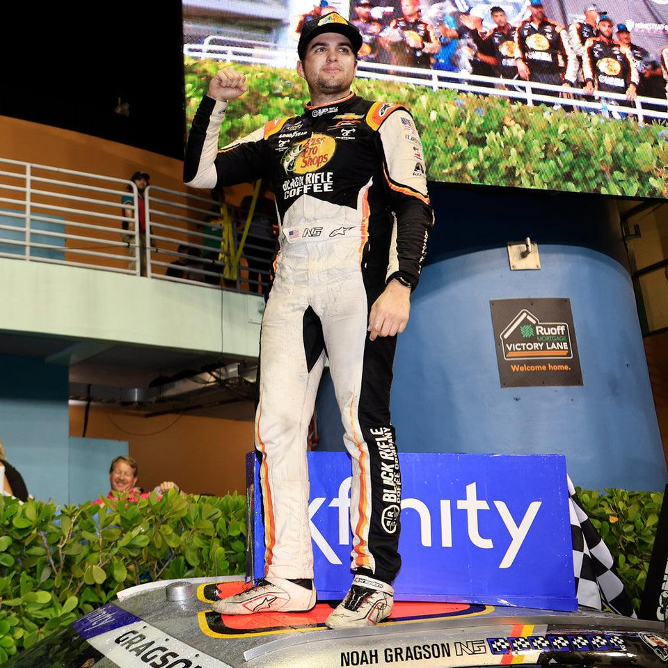 NOAH GRAGSON SEALS CHAMPIONSHIP FOUR BERTH AFTER DOMINANT NASCAR XFINITY SERIES WIN WITH TY GIBBS SECOND IN ALPINESTARS 1-2 FINISH AT HOMESTEAD, FLORIDA