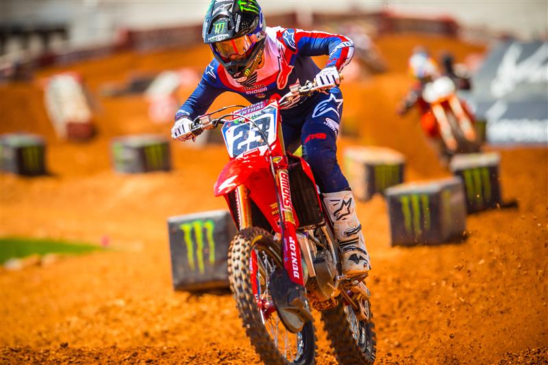 ALPINESTARS RACERS DOMINATE 450SX ATLANTA 2 RACE, LOCKING OUT NINE OF THE TOP TEN POSITIONS