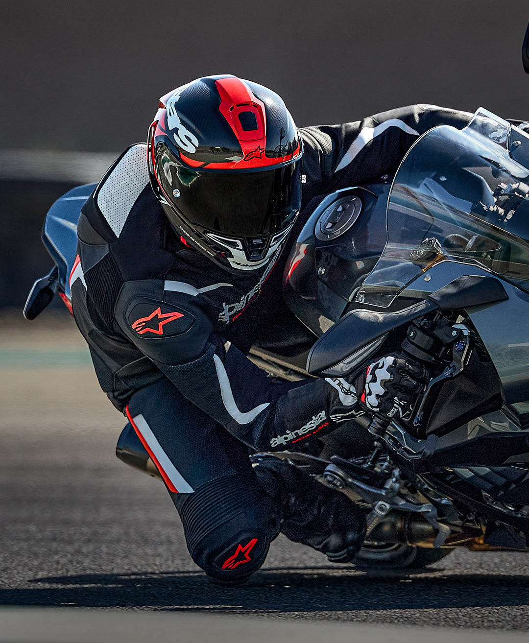 black motorcycle helmet and suit Cortech Sector Pro Air 1 Piece / White / XL Introducing the NEW AGVSPORT Podium Air 2026 Edition The AGVSPORT Podium Air 2026 Edition is here Matte Black Motorcycle Helmet And
