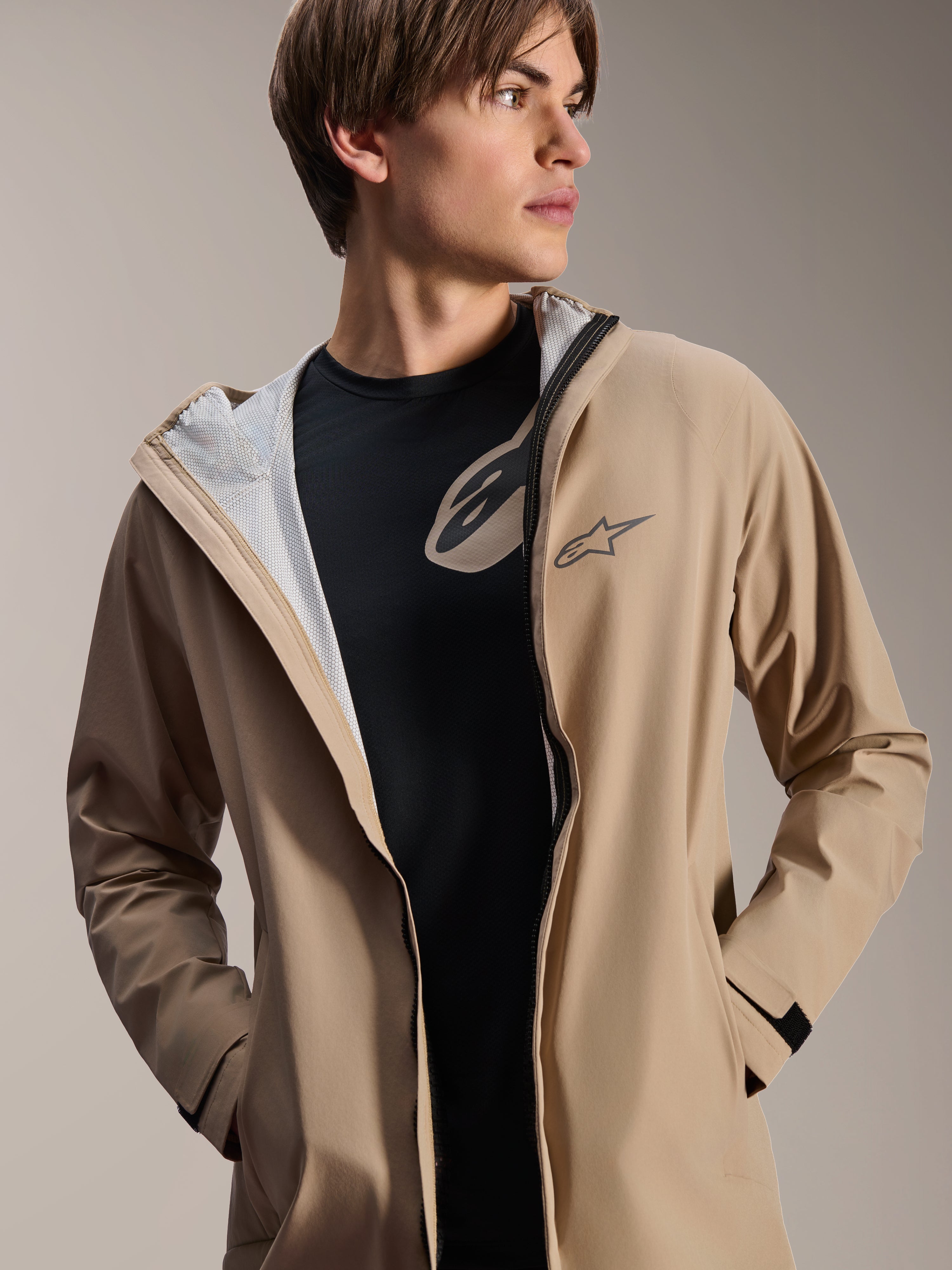 A-Dura Rain - Light Brown Cycling Jacket | Alpinestars®