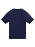 Alpinestars Ageless 2.0 CSF Tee, navy blue sportswear t-shirt, short-sleeved cotton-poly blend, back view.