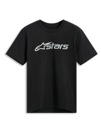 Alpinestars Blaze 2.0 CSF Tee, Short Sleeve T-Shirt, Black, White and Grey Front Logo Graphic, Casual Motorsport Sportswear