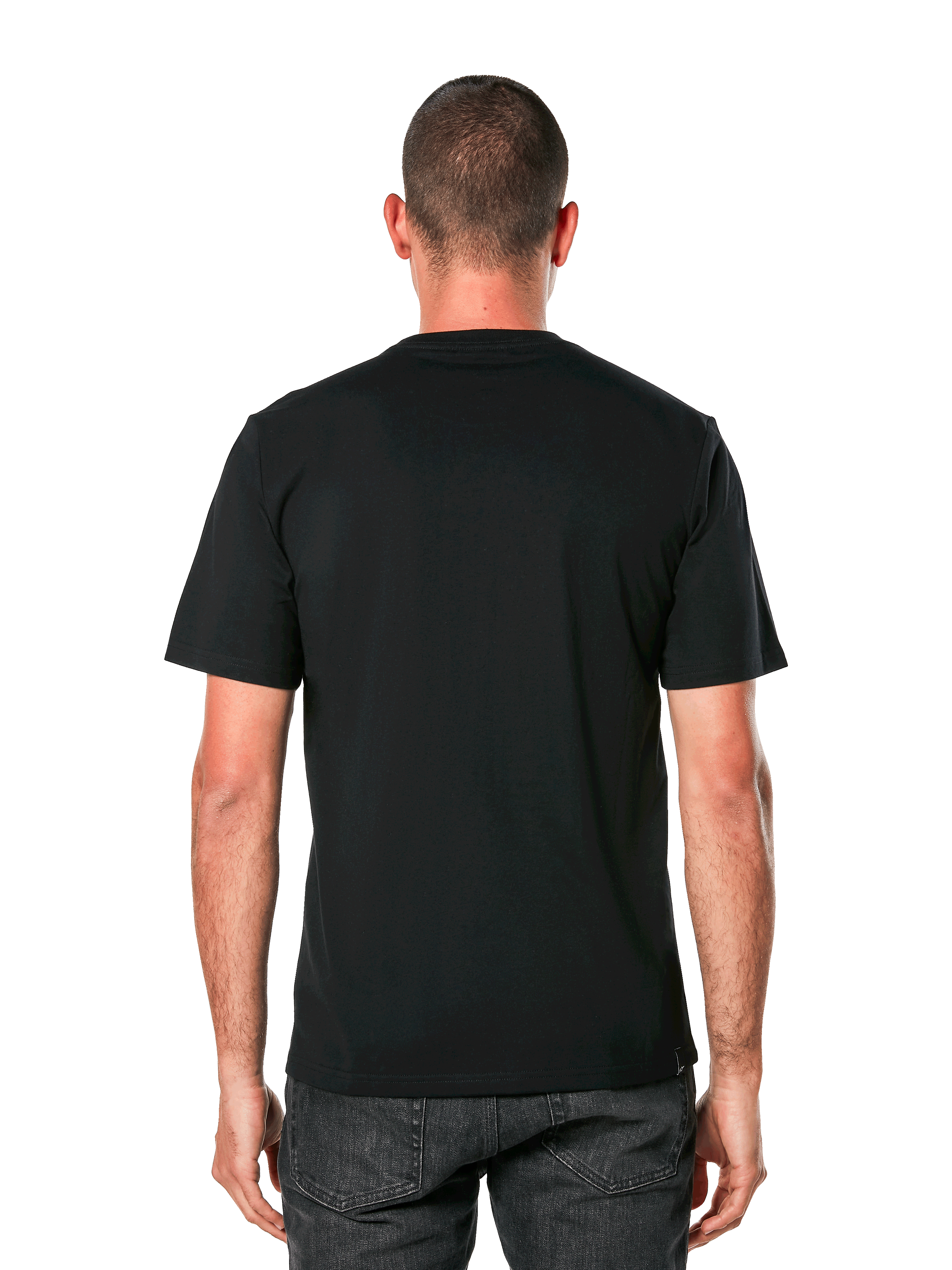Alpinestars Cali 2.0 CSF Tee, Short Sleeve T-Shirt, Black, Rear view, Casual Motorsport Streetwear