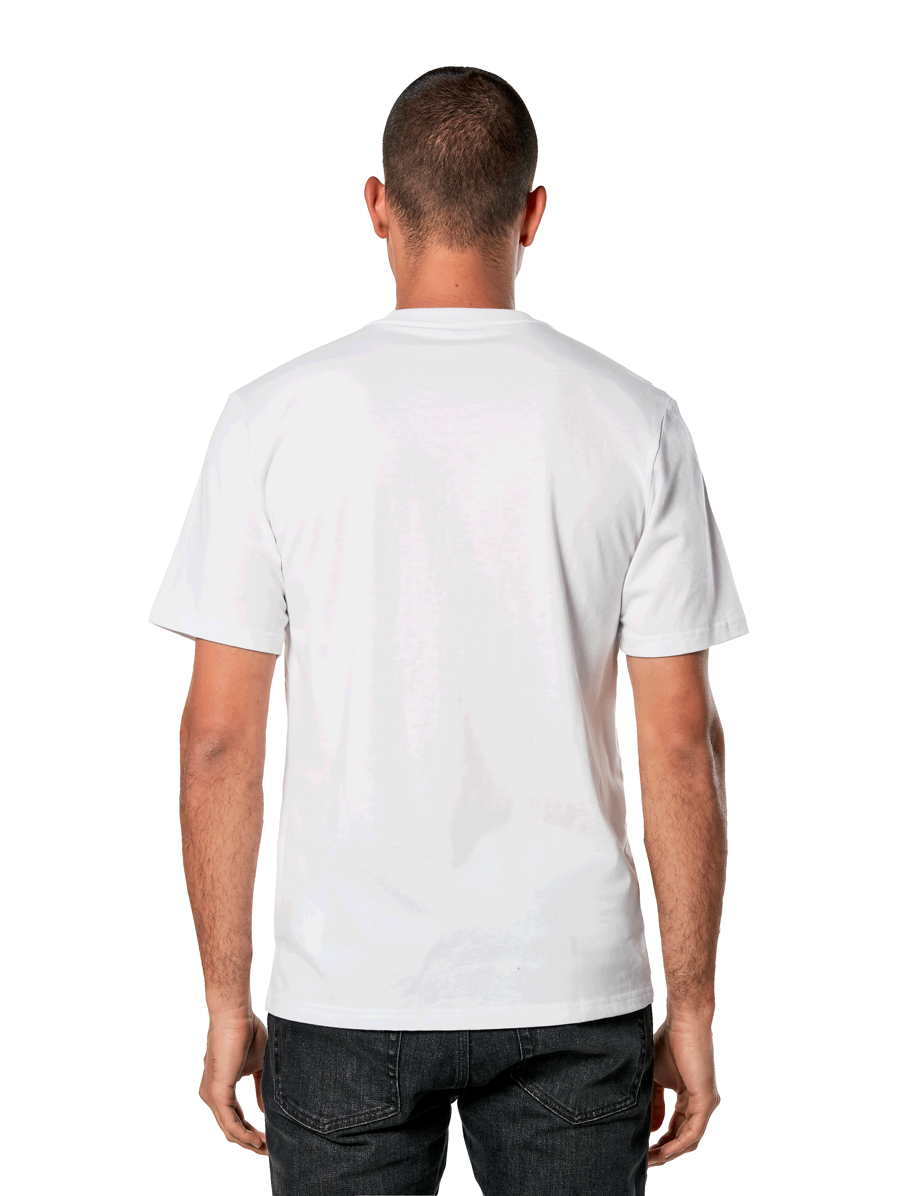 Alpinestars Galun CSF Tee, Short Sleeve T-Shirt, White, plain back view, casual sportswear streetwear