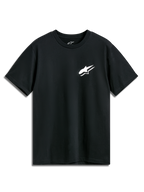 Alpinestars Formulate CSF Tee, Short Sleeve T-Shirt, Black, White Astars Logo on front chest, Casual Motorsport Sportswear