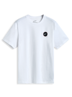 Alpinestars Dot Carbon CSF Tee, white short-sleeve sportswear t-shirt with a carbon-fiber look astars chest logo graphic.