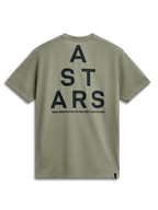Alpinestars Attrition Performance Tee, Short Sleeve T-Shirt, Light Green, back view with large black ASTARS stacked graphic and 'NEW INNOVATION TO PROTECT OUR FUTURE' tagline, casual performance sportswear