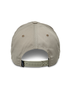 Alpinestars Tyler Hat, Khaki, rear view showing adjustable snapback closure and small black brand tag, unstructured low crown design in recycled twill fabric, casual sportswear hat