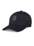 Alpinestars Apex Hat, Black Baseball Cap, Curved Brim, Reflective Circular Star Logo, Perforated Side Panels for Ventilation, Performance Sportswear Headwear