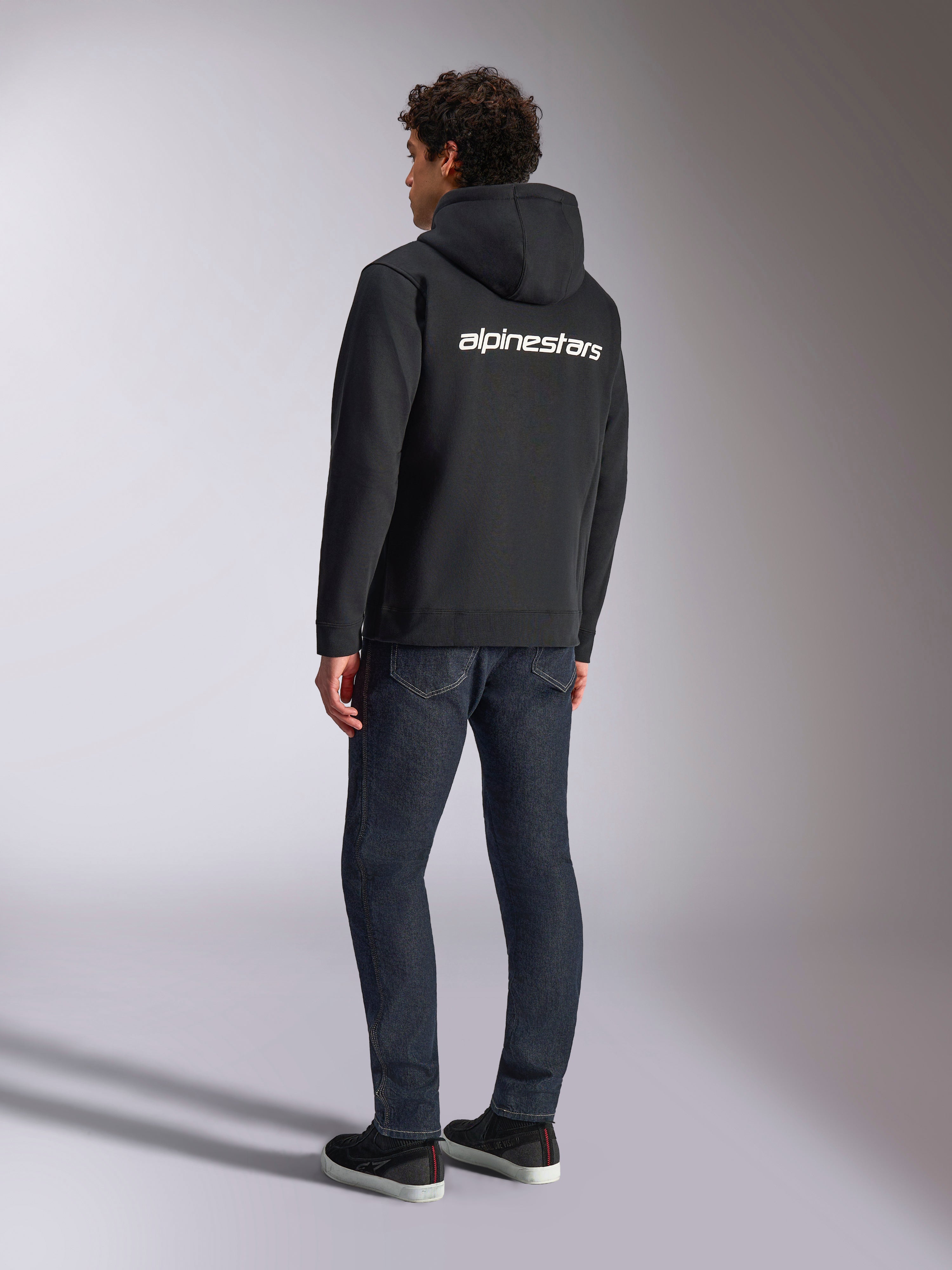 Alpinestars フルジップ フーディー ブラック Lサイズ Transverse Hoodie - Black Sportswear Zip-Up Hoodie | Alpinestars®