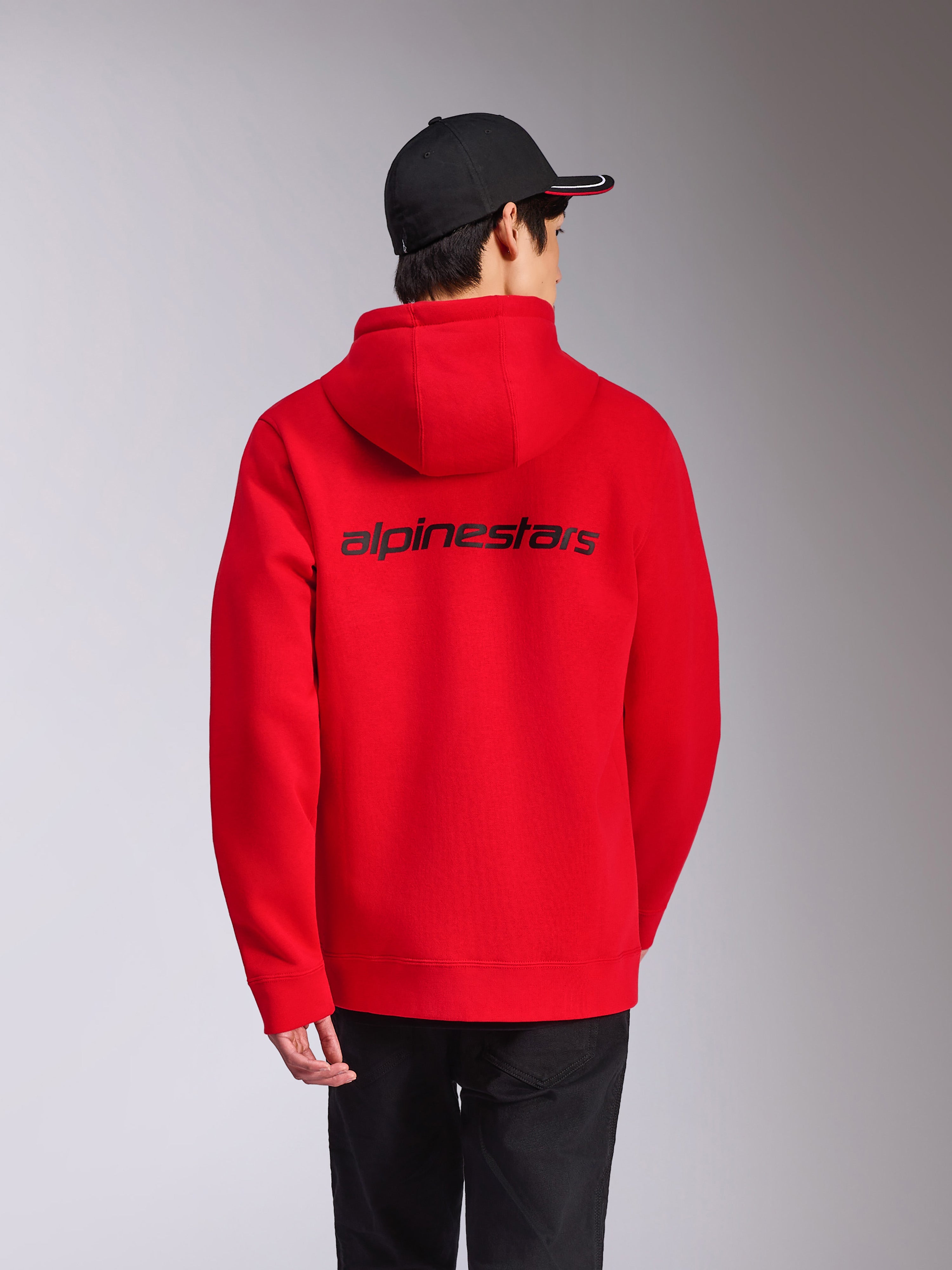 Transverse - Red Sportswear Hoodie | Alpinestars®