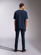 Alpinestars Alter Oversized CSF Tee, Short Sleeve T-Shirt, Navy Blue, back view showing the relaxed oversized fit, casual lifestyle streetwear