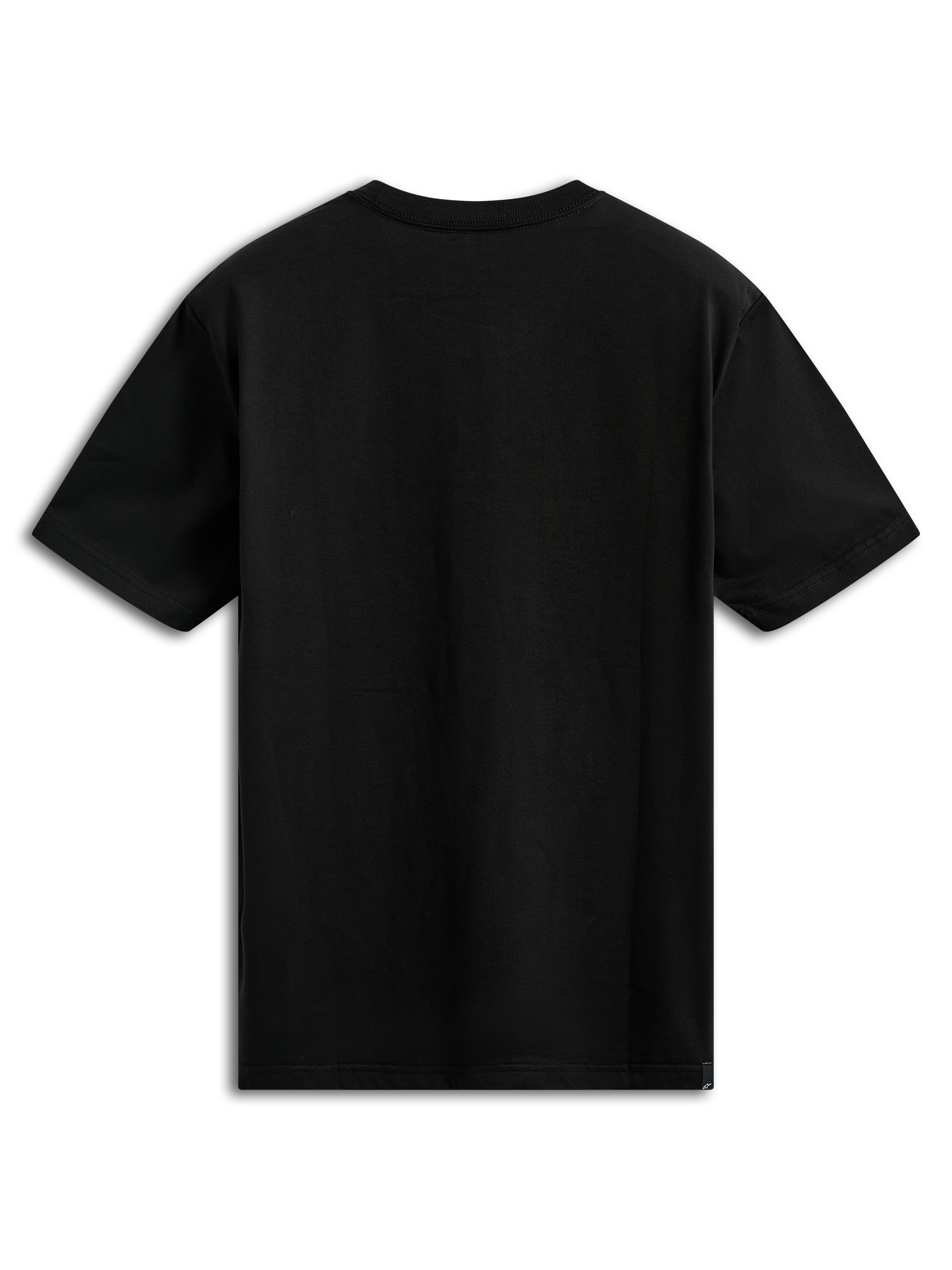 Alpinestars Noka CSF Tee, Short Sleeve T-Shirt, Black, Back View, Plain Solid Color, Casual Motorsport-Inspired Sportswear