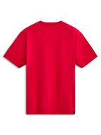 Alpinestars Noka CSF Tee, Short Sleeve T-Shirt, Red, Back View, plain design with small black logo tag at the hem, Casual Sportswear