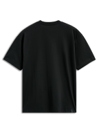 Alpinestars Ellipsoid CSF Tee, Short Sleeve T-Shirt, Black, Back View, Plain design with small logo tag at the hem, Casual Motorsport Streetwear