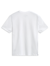 Alpinestars Plate CSF Tee, Short Sleeve T-Shirt, White, Back View, features internal neck print and small side label, Casual Motorsport Streetwear