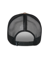 Alpinestars Oblique Camo Trucker Hat, Back View, Black Mesh with Snapback Closure, Small Woven Astars Logo Tag, Casual Motorsport Headwear