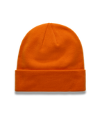 Alpinestars Augment Cuff Beanie, vibrant orange sportswear knit hat with a jersey stitch and deep fit.