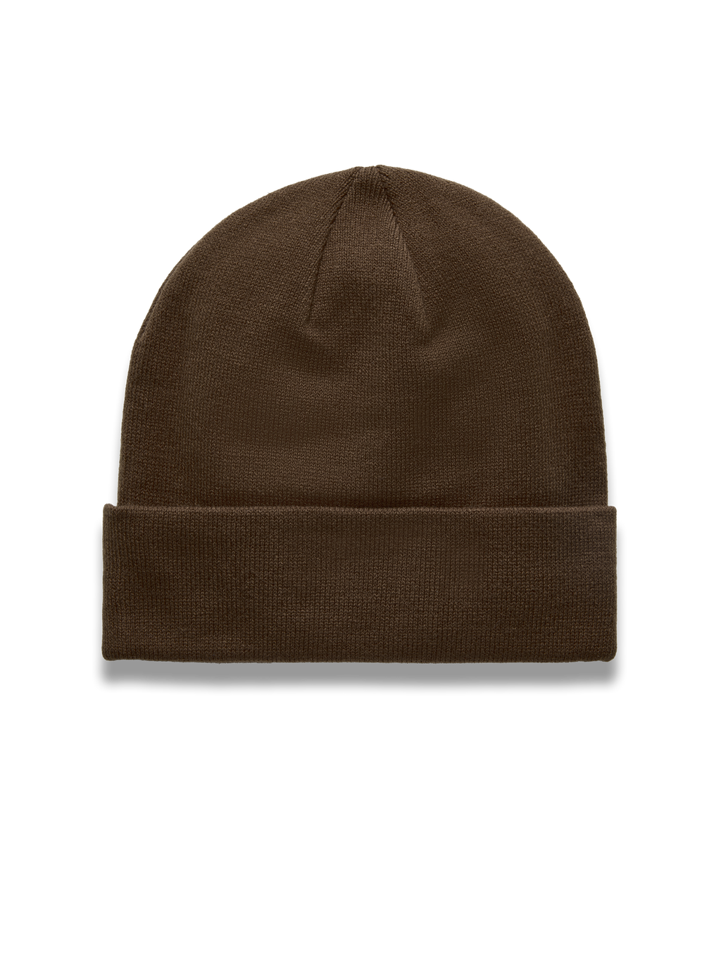 Alpinestars Augment Cuff Beanie, brown knit jersey stitch sportswear hat with a deep fit and classic folded cuff.