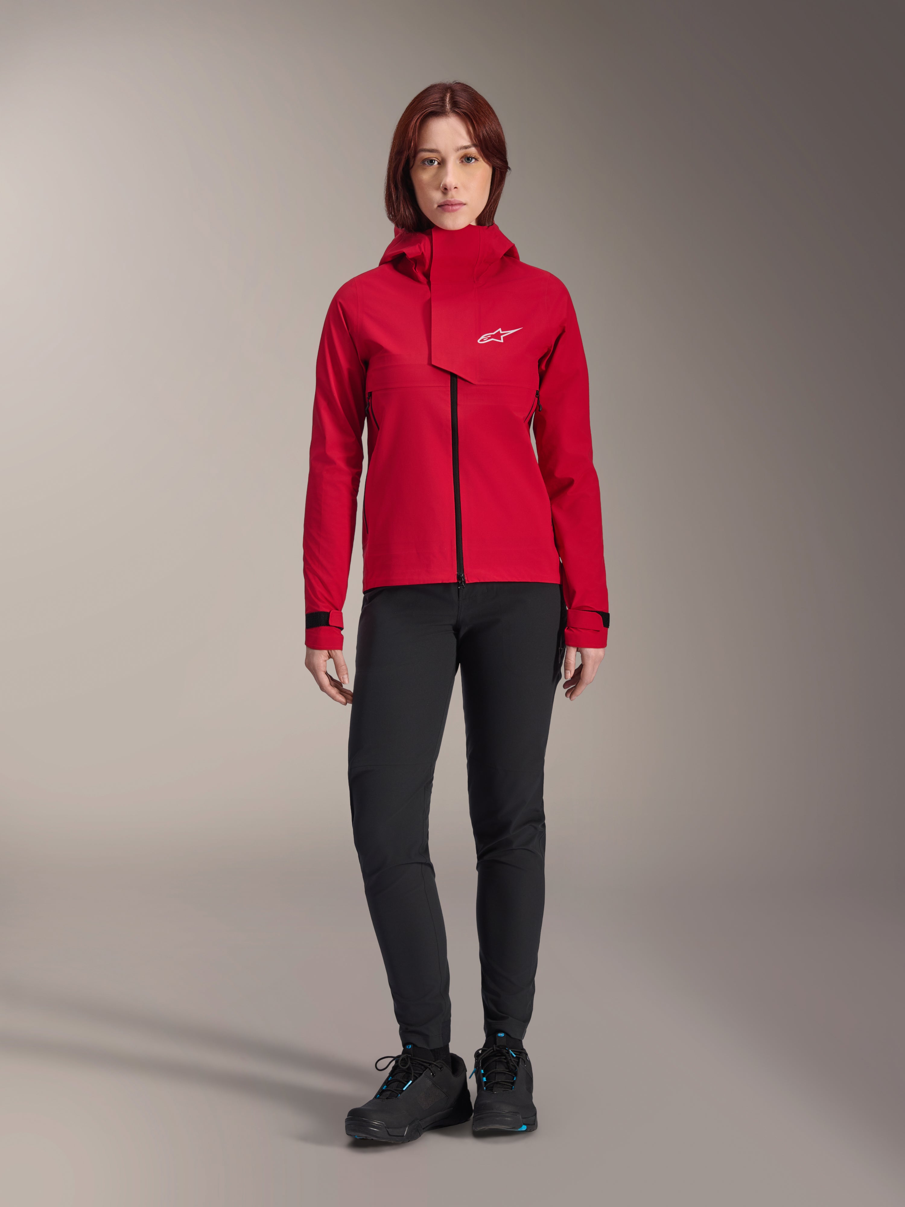 Stella A-Dura Elite Waterproof - Red Cycling Jacket | Alpinestars®