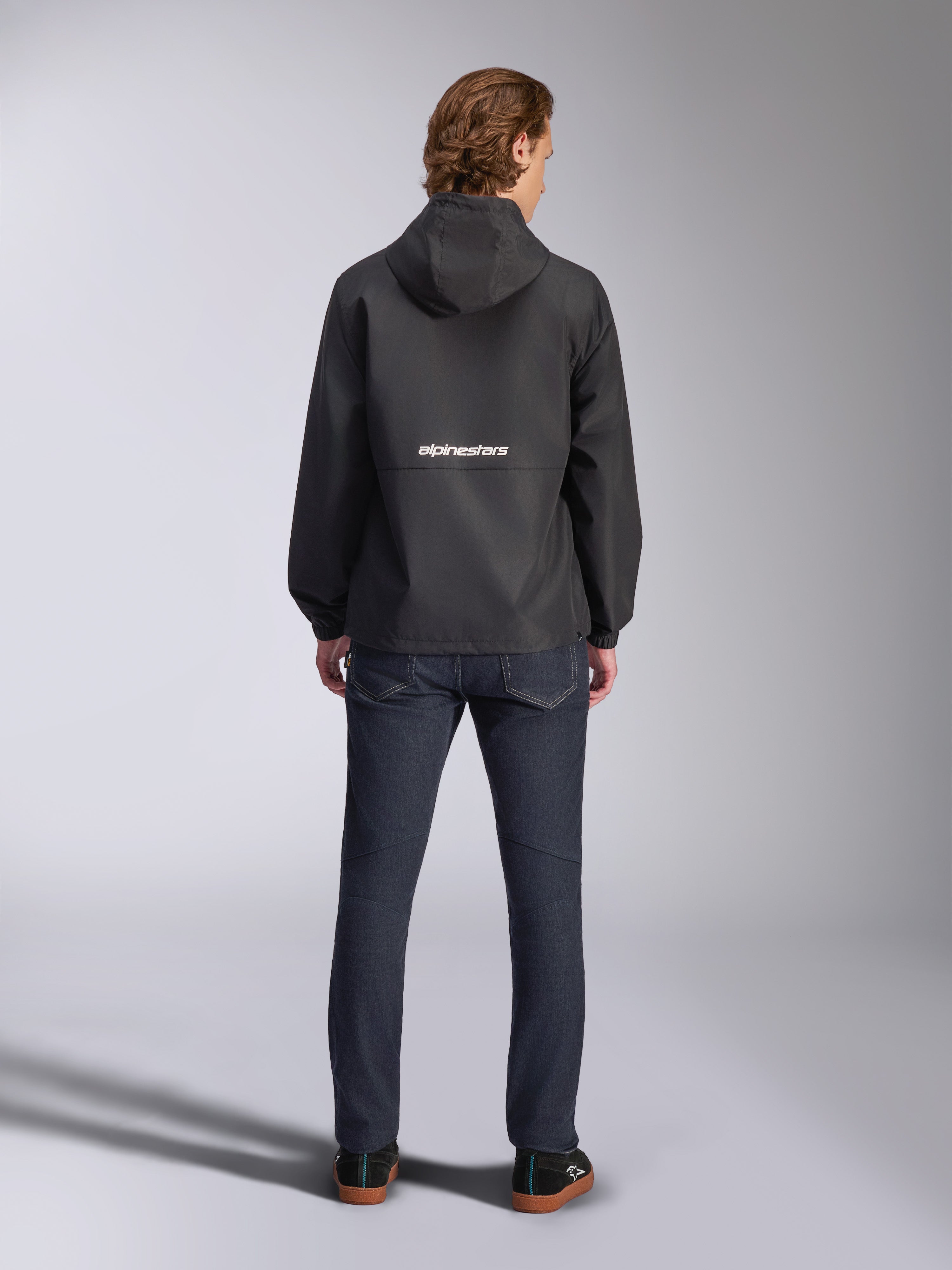Speeder Chromium Windbreak - Black Sportswear Jacket | Alpinestars®