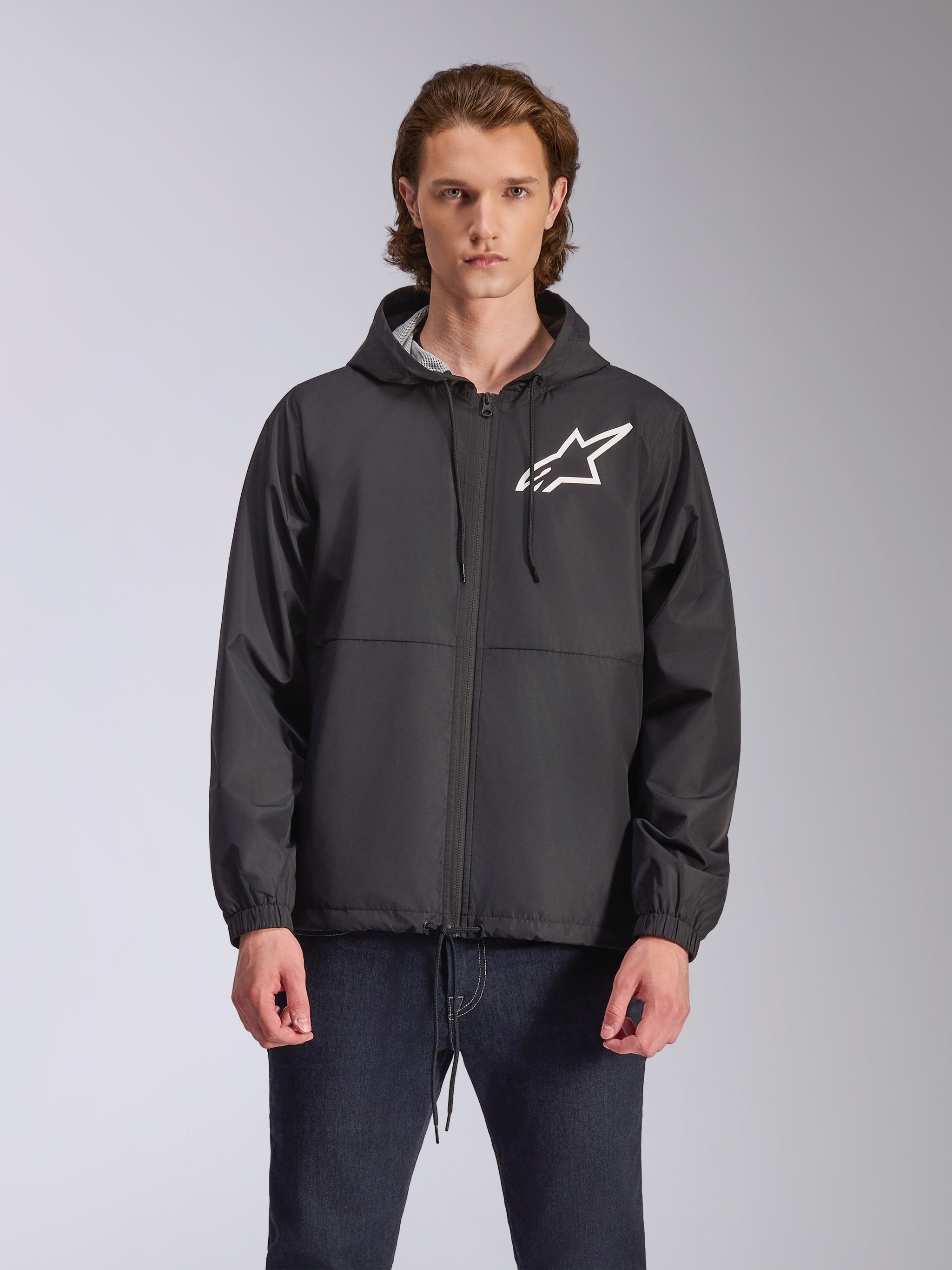 win star outdoor gear Speeder Chromium Windbreak - Black Sportswear Jacket