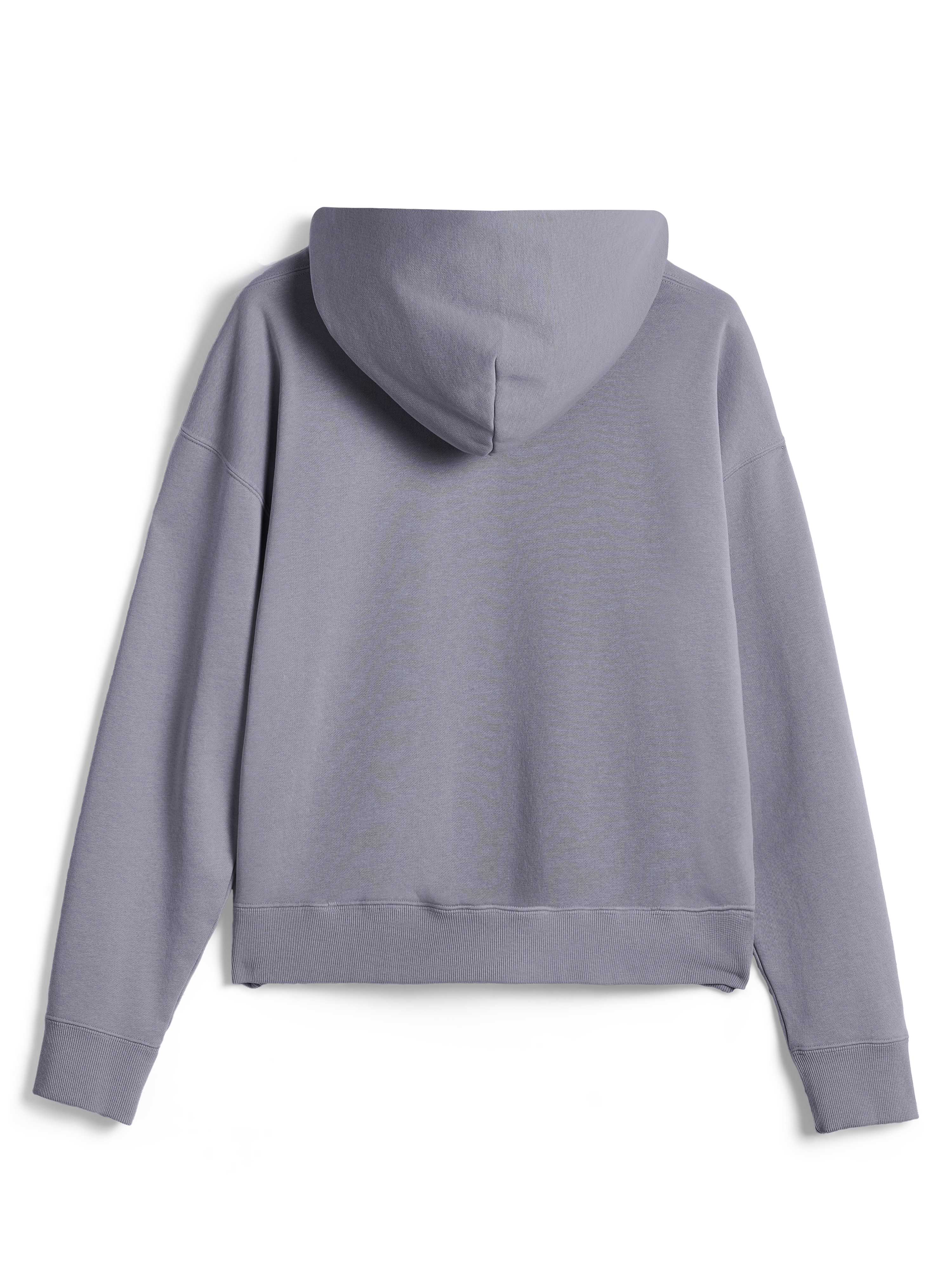 Alpinestars Essentials Ageless Hoodie, casual streetwear, Silver, back view of long-sleeve pullover, featuring ribbed cuffs and hem, clean minimalist design with garment stone wash finish